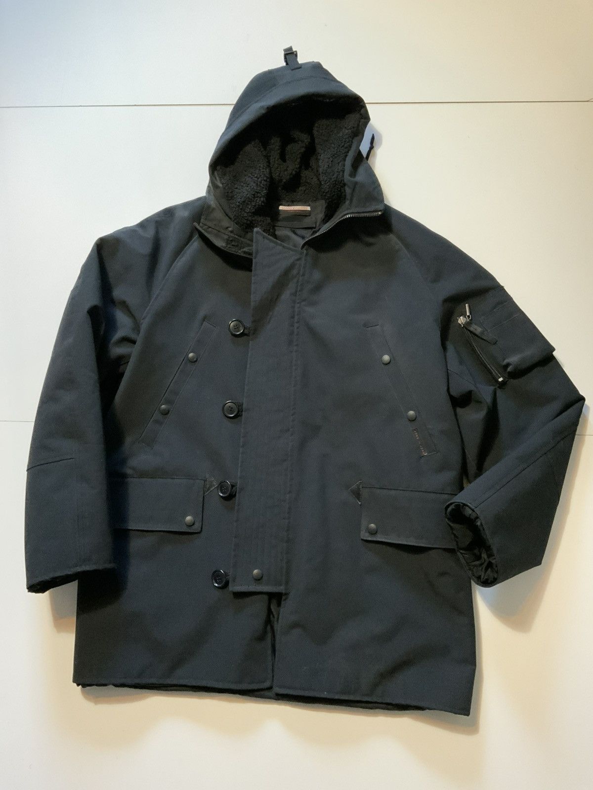 Designer Luck In Luck Functional N-3B Sherpa Parka PVC Coat Jacket Size US L / EU 52-54 / 3 - 1 Thumbnail