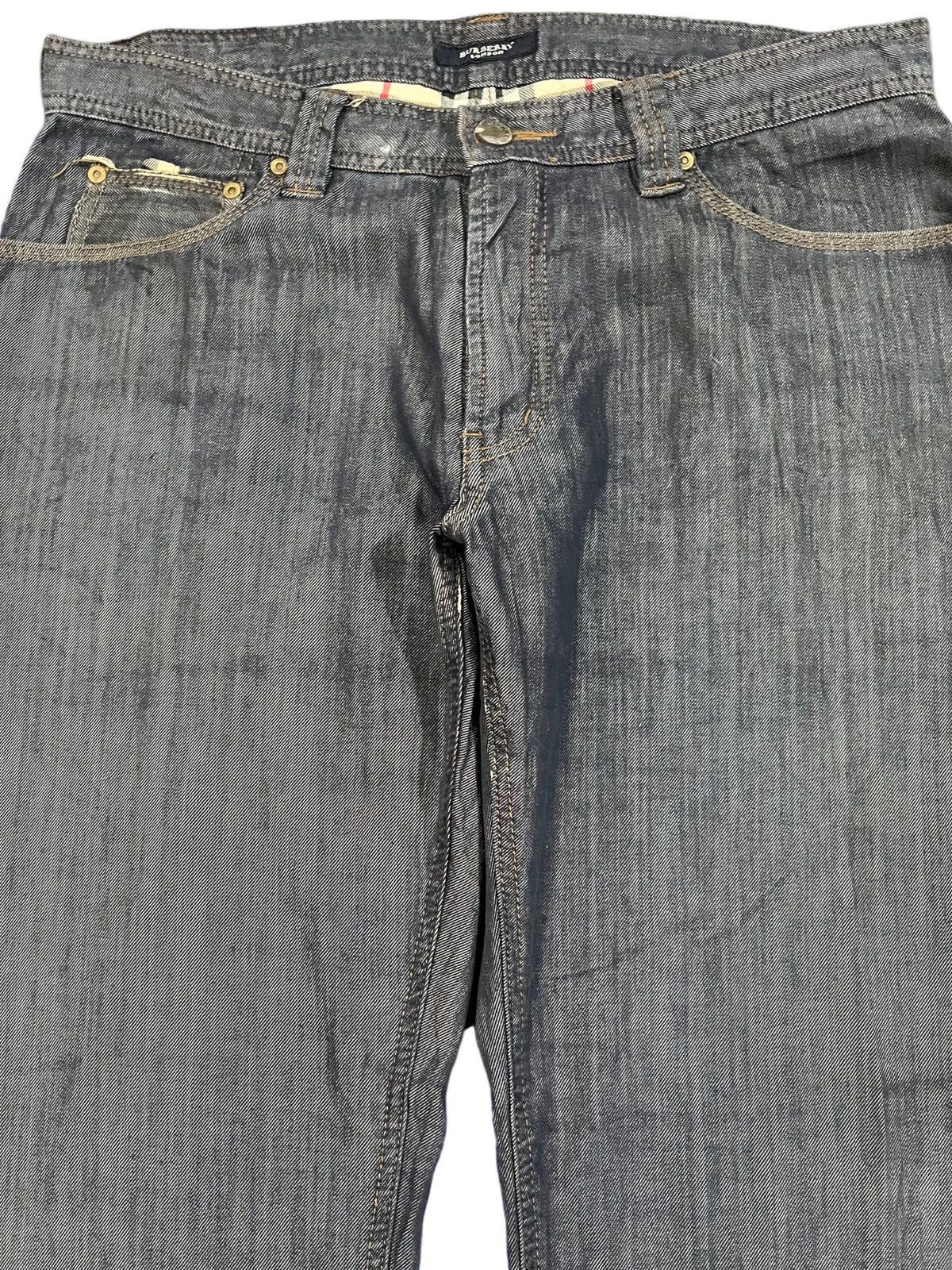 14th Addiction × Burberry Vintage Burberry London BLack Maria Denim Size US 34 / EU 50 - 2 Thumbnail