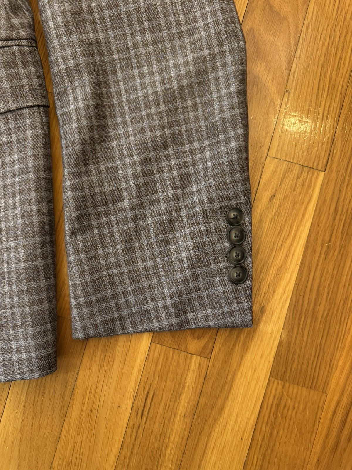 Emporio Armani Emporio Armani M Line Super 130’s Wool Check Blazer (IT 52) Size 52R - 5 Thumbnail