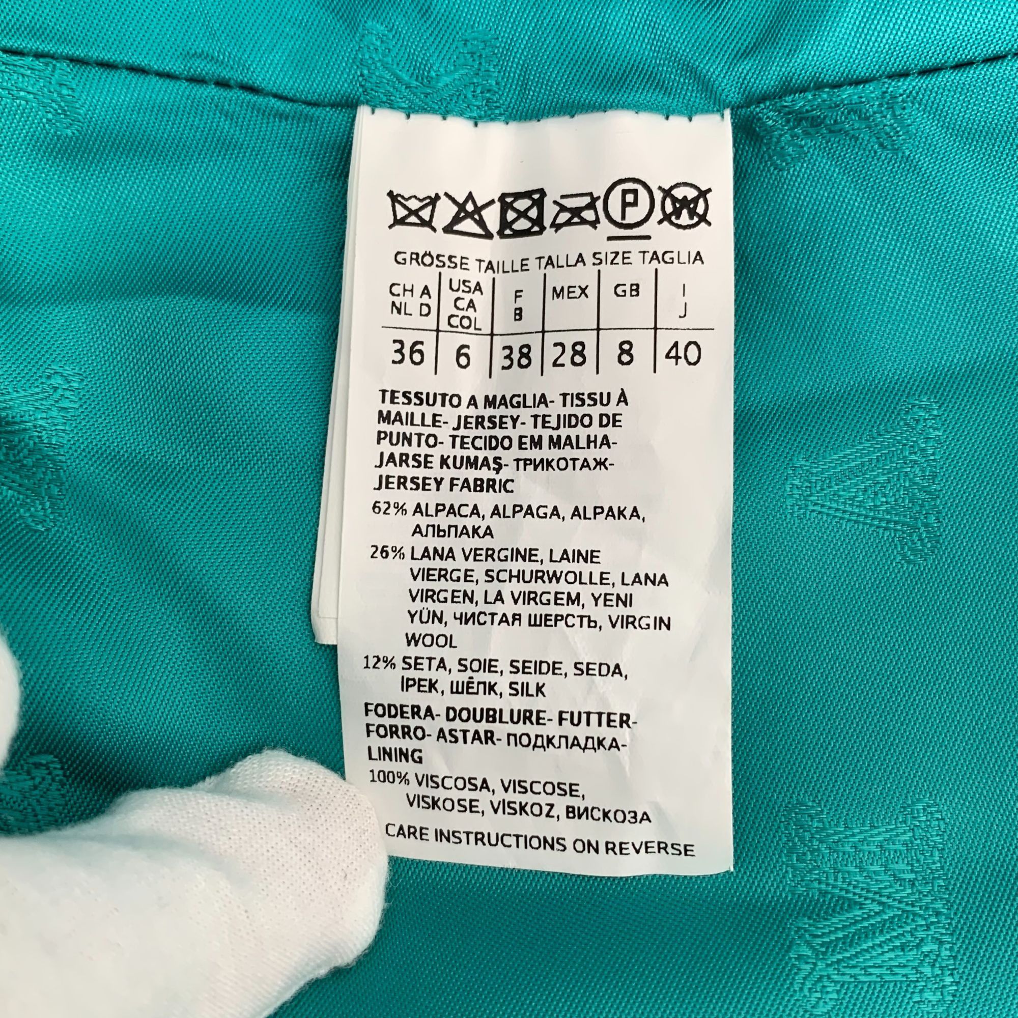 Max Mara Max Mara Turquoise Teddy Bear Wool & Alpaca Coat Womens Doub Size M / US 6-8 / IT 42-44 - 8 Thumbnail