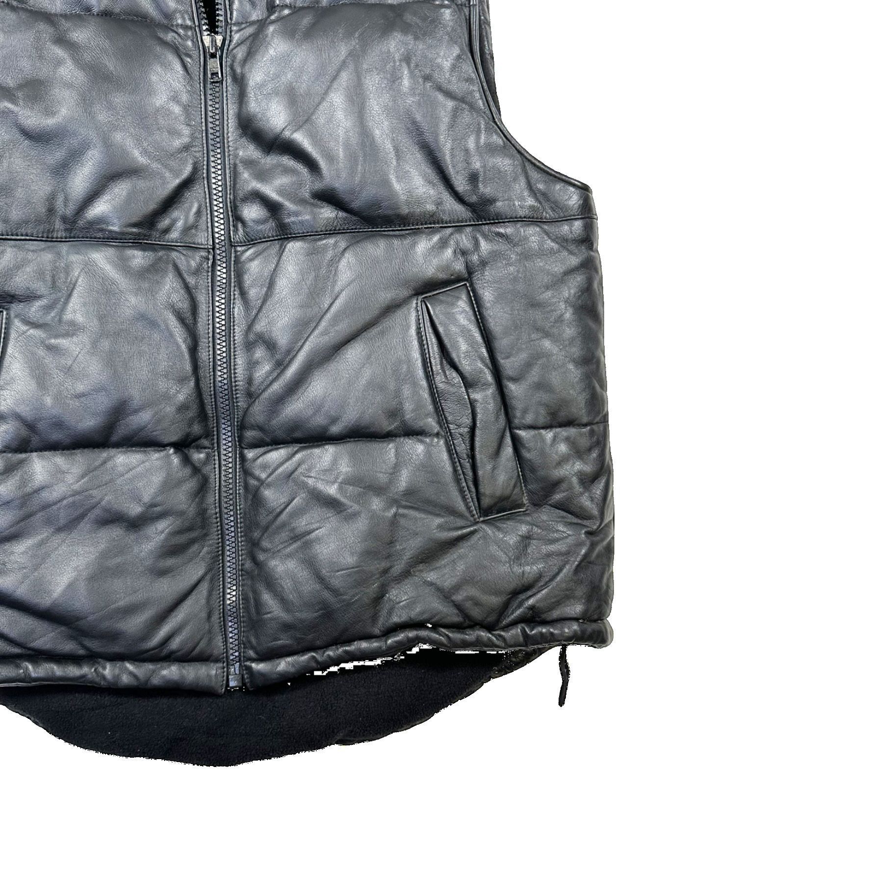 Vintage Vintage 90s Wilson Puffer Leather Vest Size US M / EU 48-50 / 2 - 3 Thumbnail