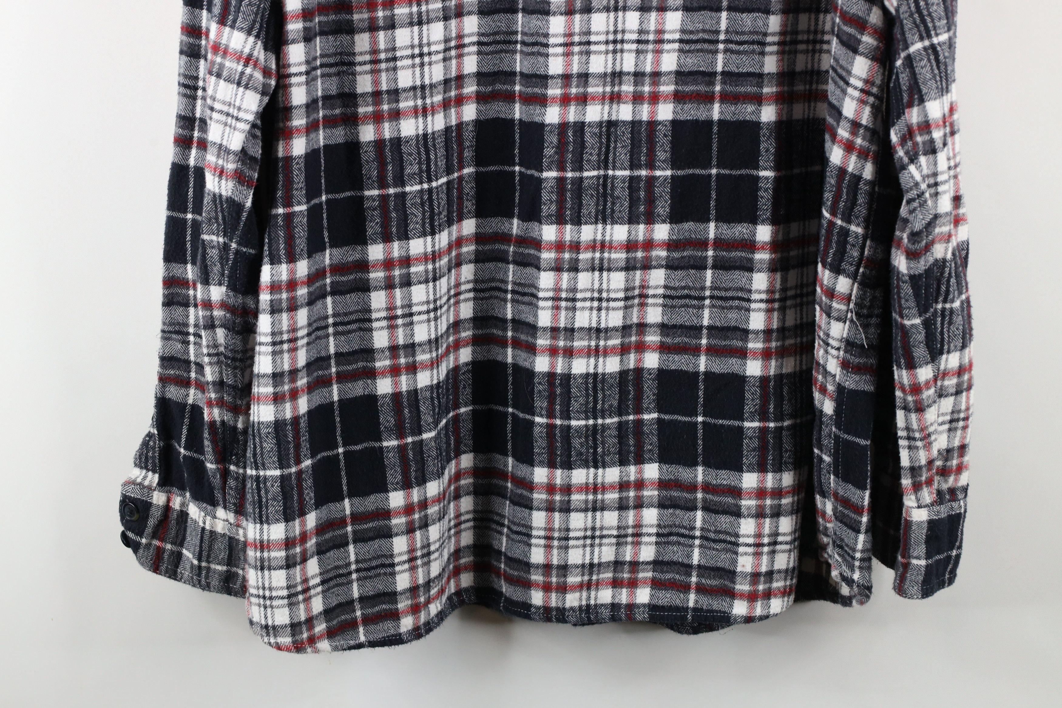 Nautica × Vintage Vintage 90s Nautica CPO Naval Flannel Button Shirt Plaid Size US XL / EU 56 / 4 - 14 Thumbnail