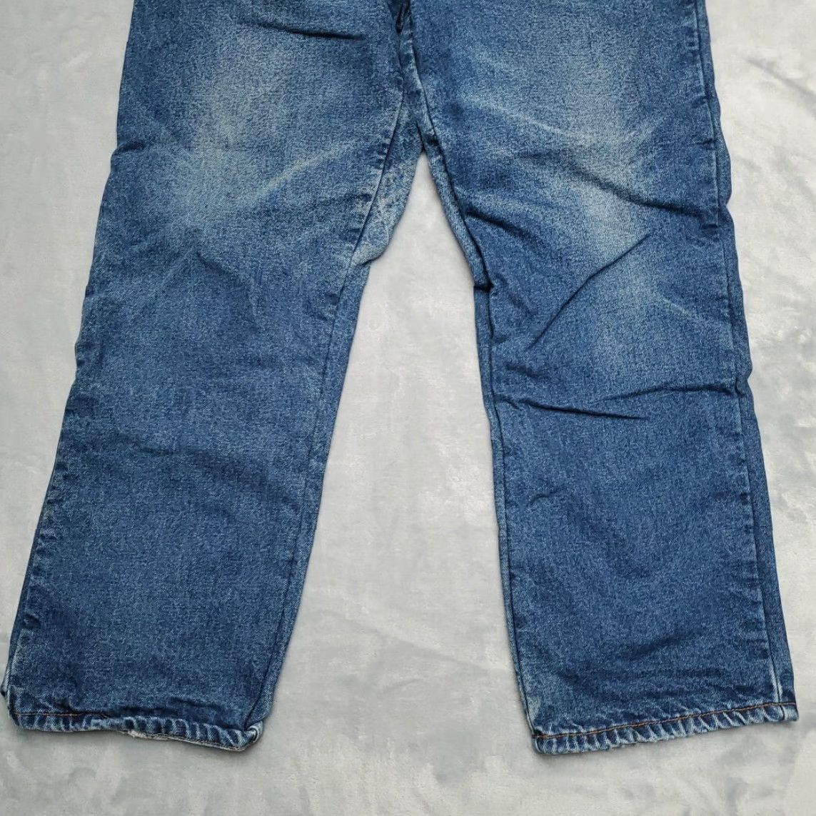 Dickies VTG Dickies Jeans Mens 34x30 Blue Faded Whiskered Denim Lined Workwear 5-Pocket Solid Cotton Jeans Mens Blue Vintage Workwear Mens Jeans Size US 34 / EU 50 - 2 Thumbnail