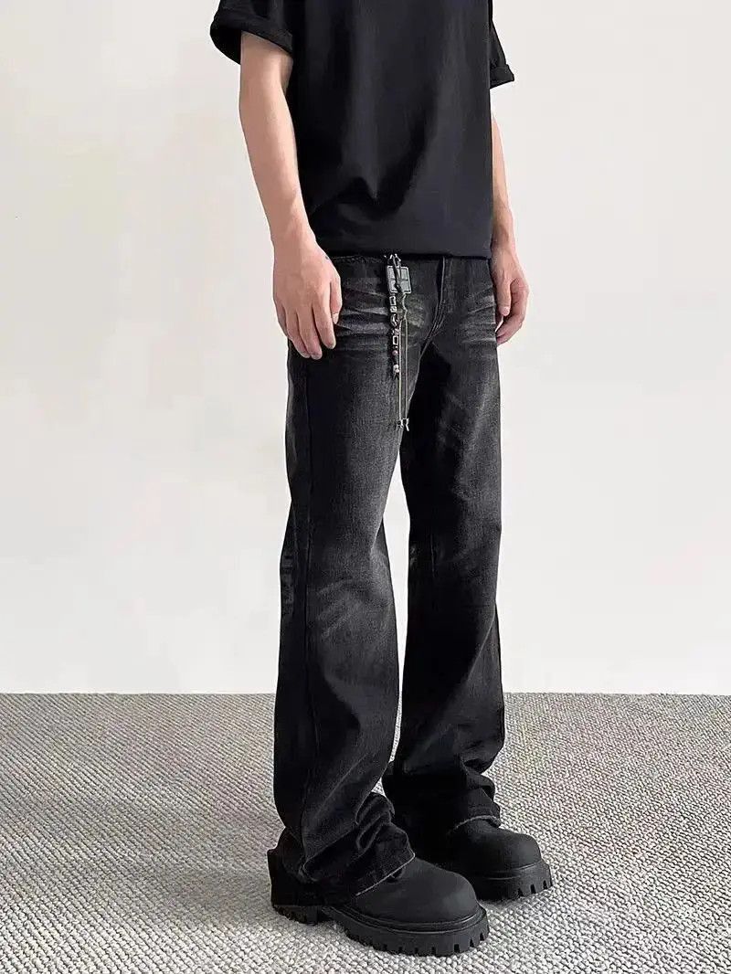 Japanese Brand Vintage micro flare high street washed jeans Size US 32 / EU 48 - 4 Thumbnail