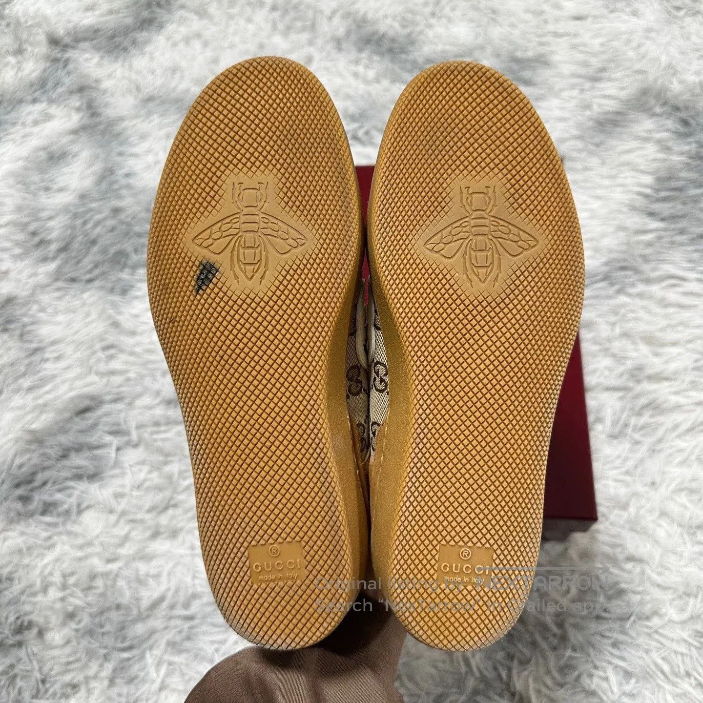Gucci gucci brown low-top lace-up sneakers for women. Size US 7 / IT 37 - 8 Thumbnail