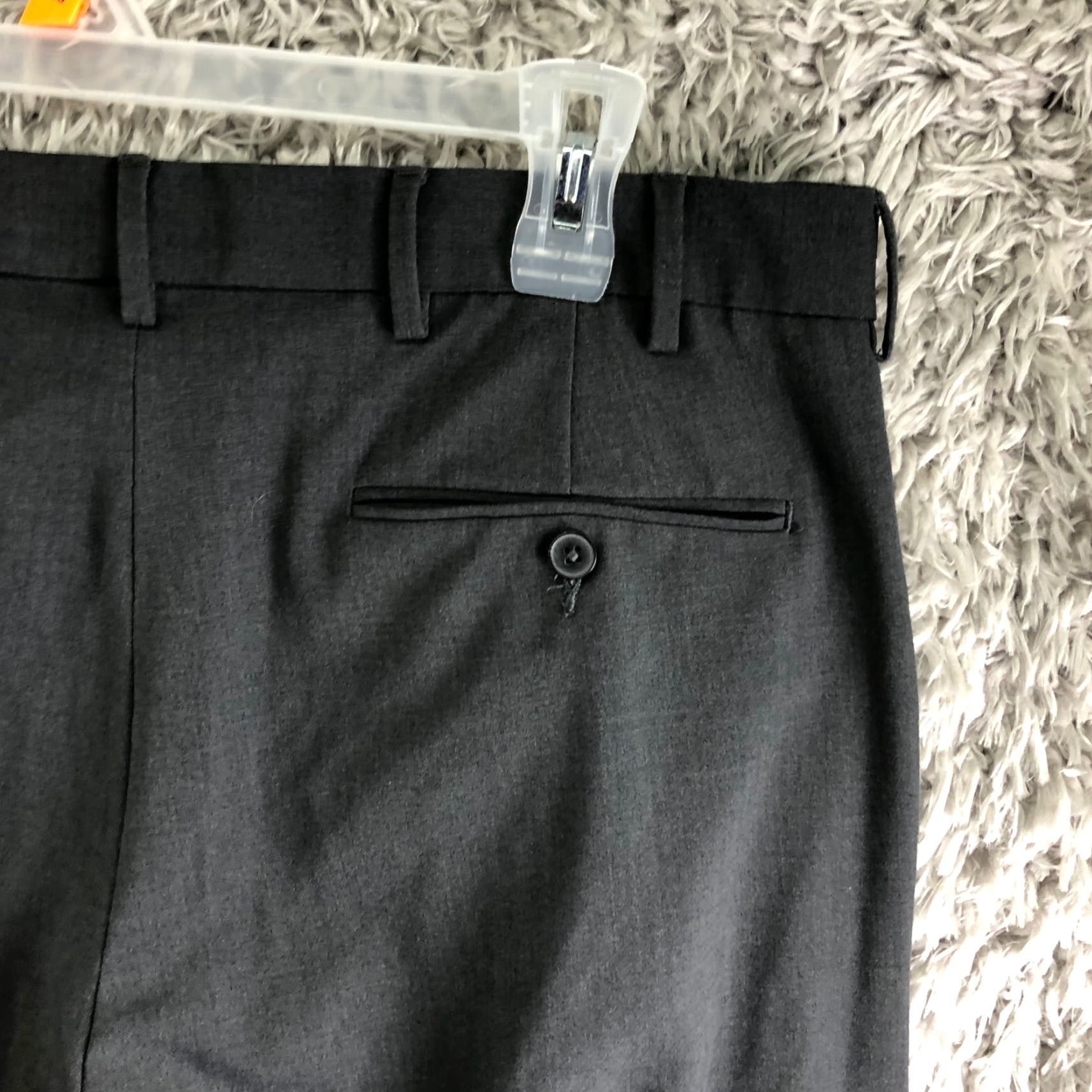 Croft & Barrow Croft & Barrow Mens 38x32 Gray Slack Dress Pants Mid Rise Straight Leg Flat Front Casual Business Formal Size US 38 / EU 54 - 6 Thumbnail