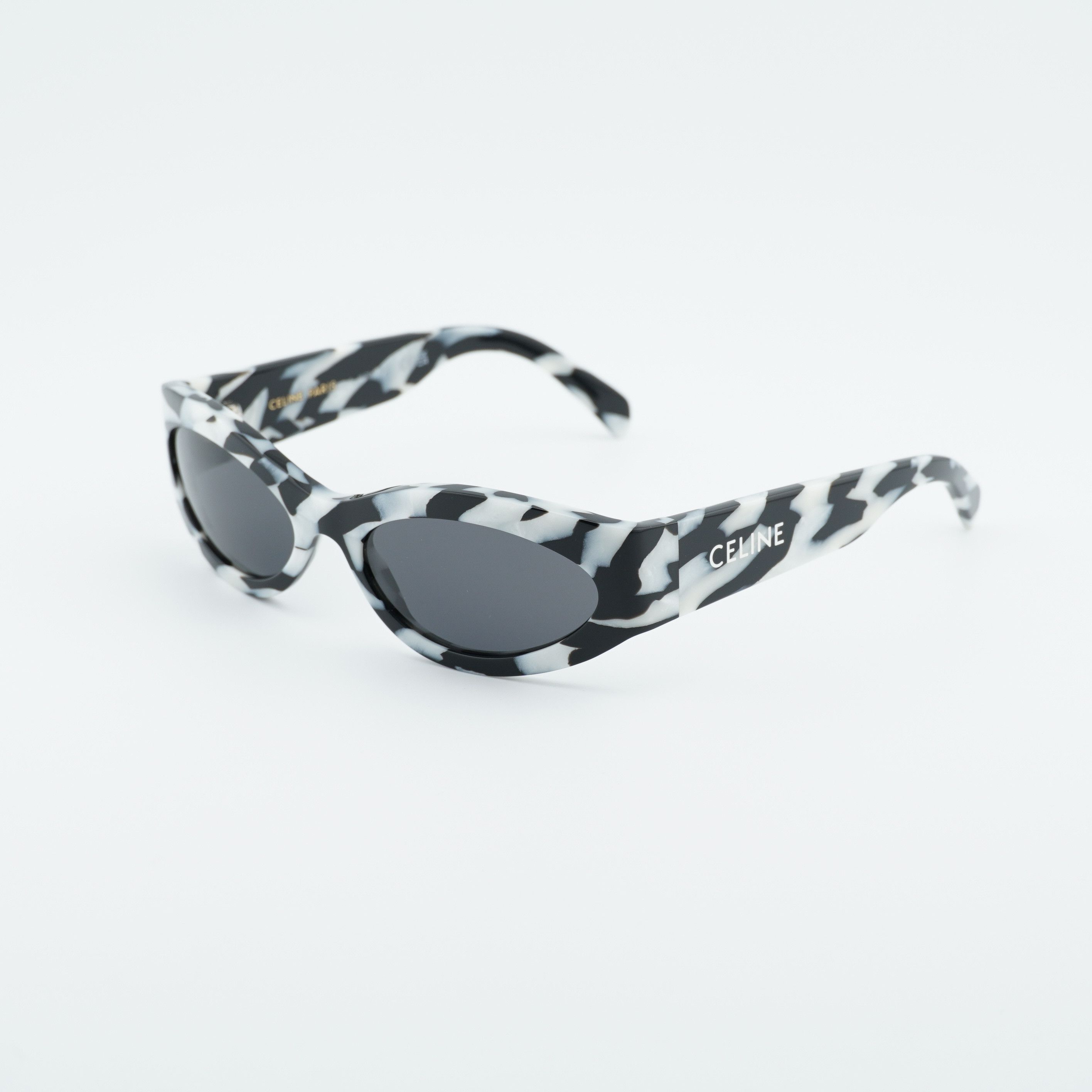 Celine Celine CL40288I 04A Sunglasses Black and White Zebra Cat Eye Size ONE SIZE - 1 Thumbnail