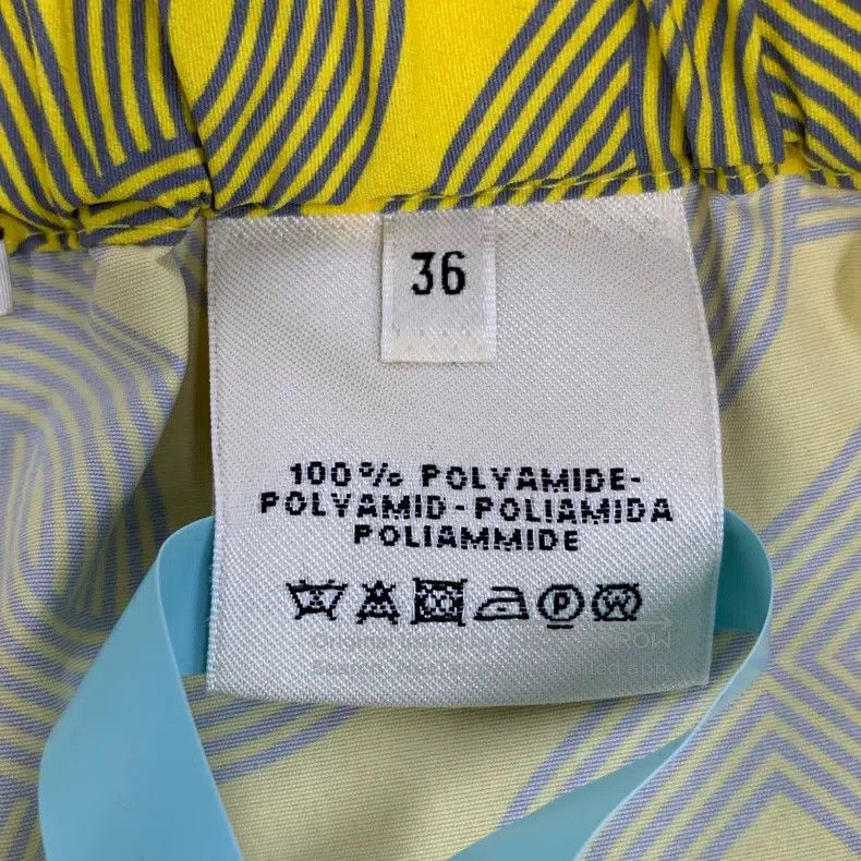 Hermes Hermes Yellow Lock扣Printed Drawstring Casual Shorts Size 24" / US 00 / IT 34 - 6 Thumbnail