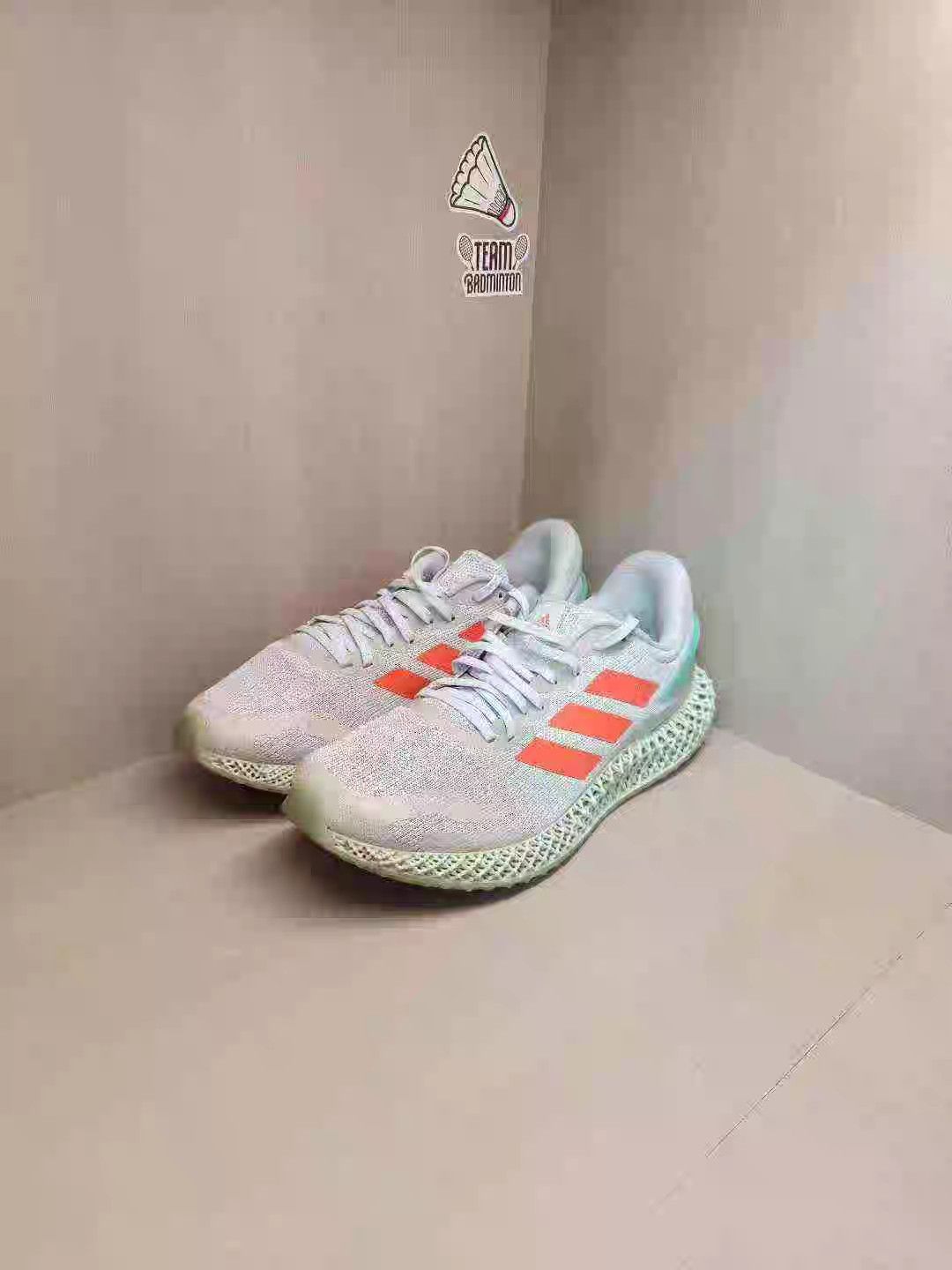 Adidas adidas 4D Run 1.0 Grey/Orange/Blue K15 Size US 12 / EU 45 - 1 Thumbnail