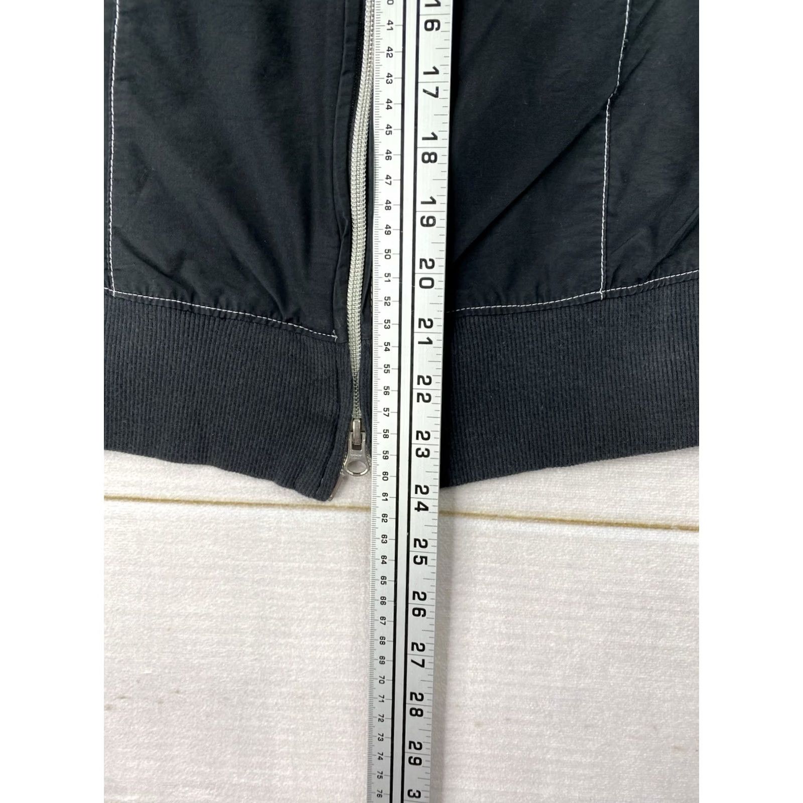 Nike VINTAGE Nike Moto Style Track Jacket Womens M Black Lightweight Swoosh Y2K Size M / US 6-8 / IT 42-44 - 4 Thumbnail