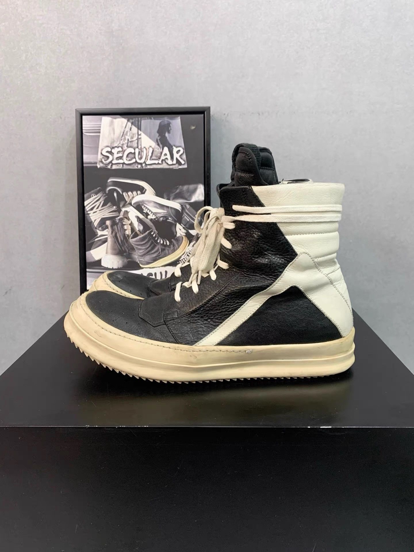 Rick Owens Rick Owens 10SS Original Stapled Geobasket K34 Size US 10 / EU 43 - 1 Thumbnail