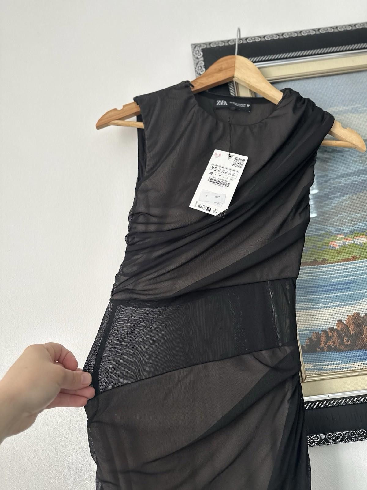 Zara ZARA Black Tulle dress Midi Size XS | Grailed
