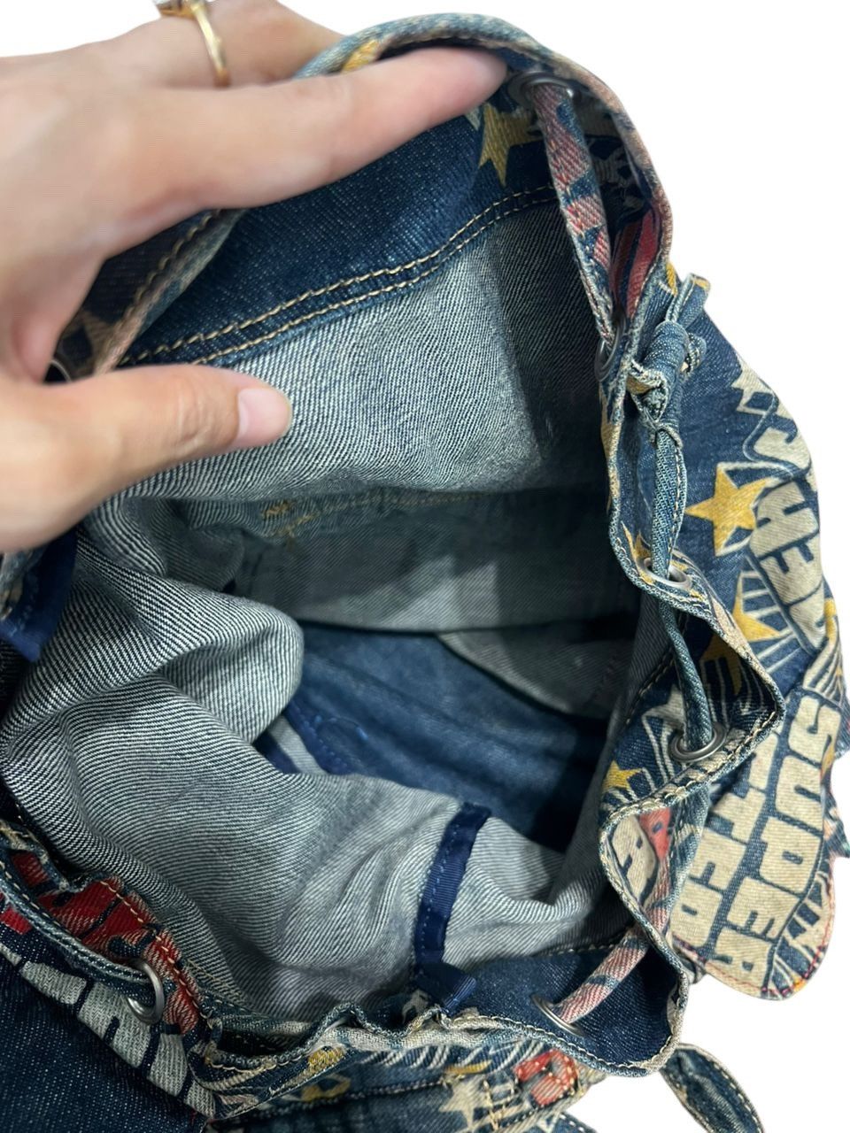 Hysteric Glamour Vintage Hysteric Glamour Denim Begpack Size ONE SIZE - 12 Thumbnail