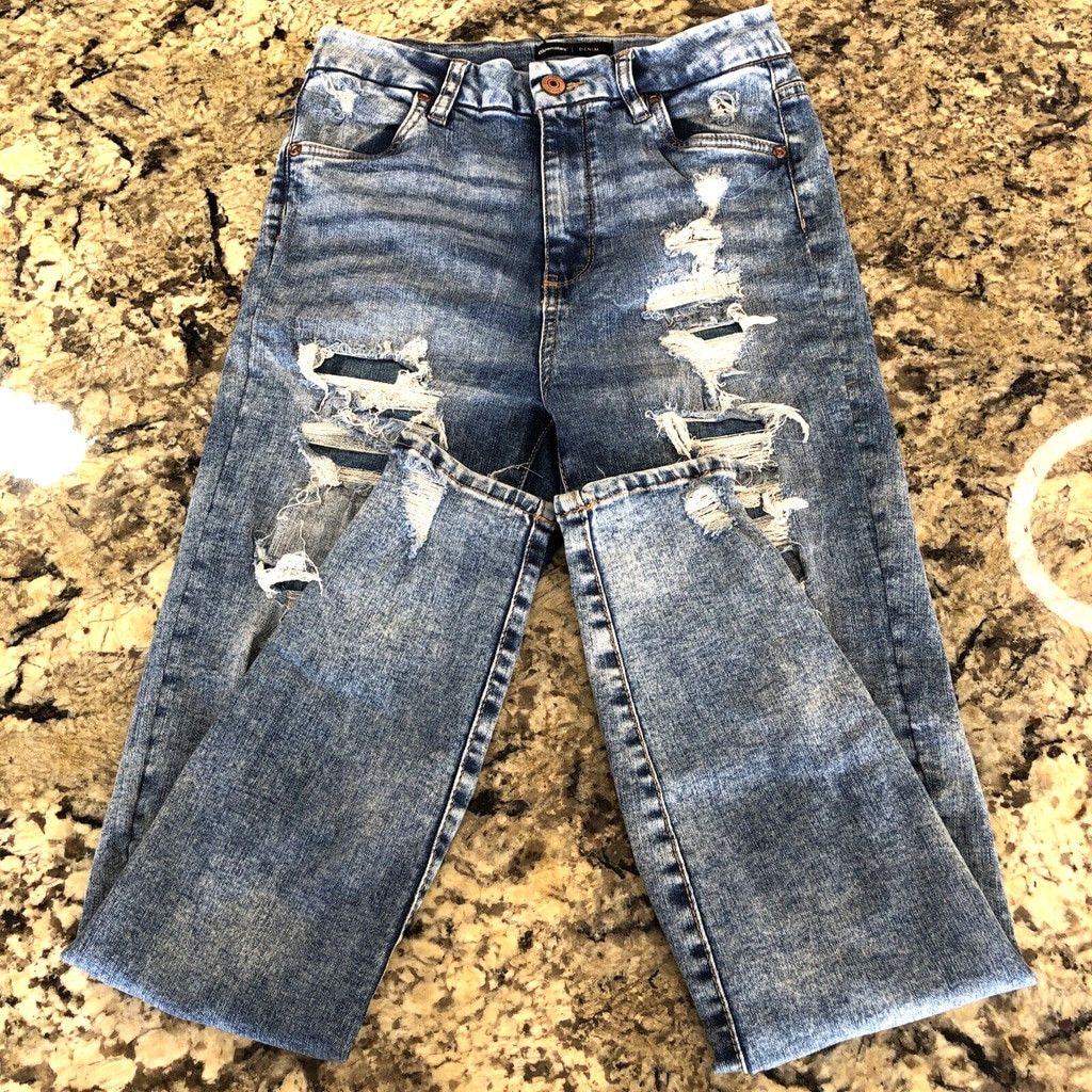 Other Bluenotes Women’s Denim Super High Rise Jegging Rips Grunge Size 26" / US 2 / IT 38 - 1 Thumbnail
