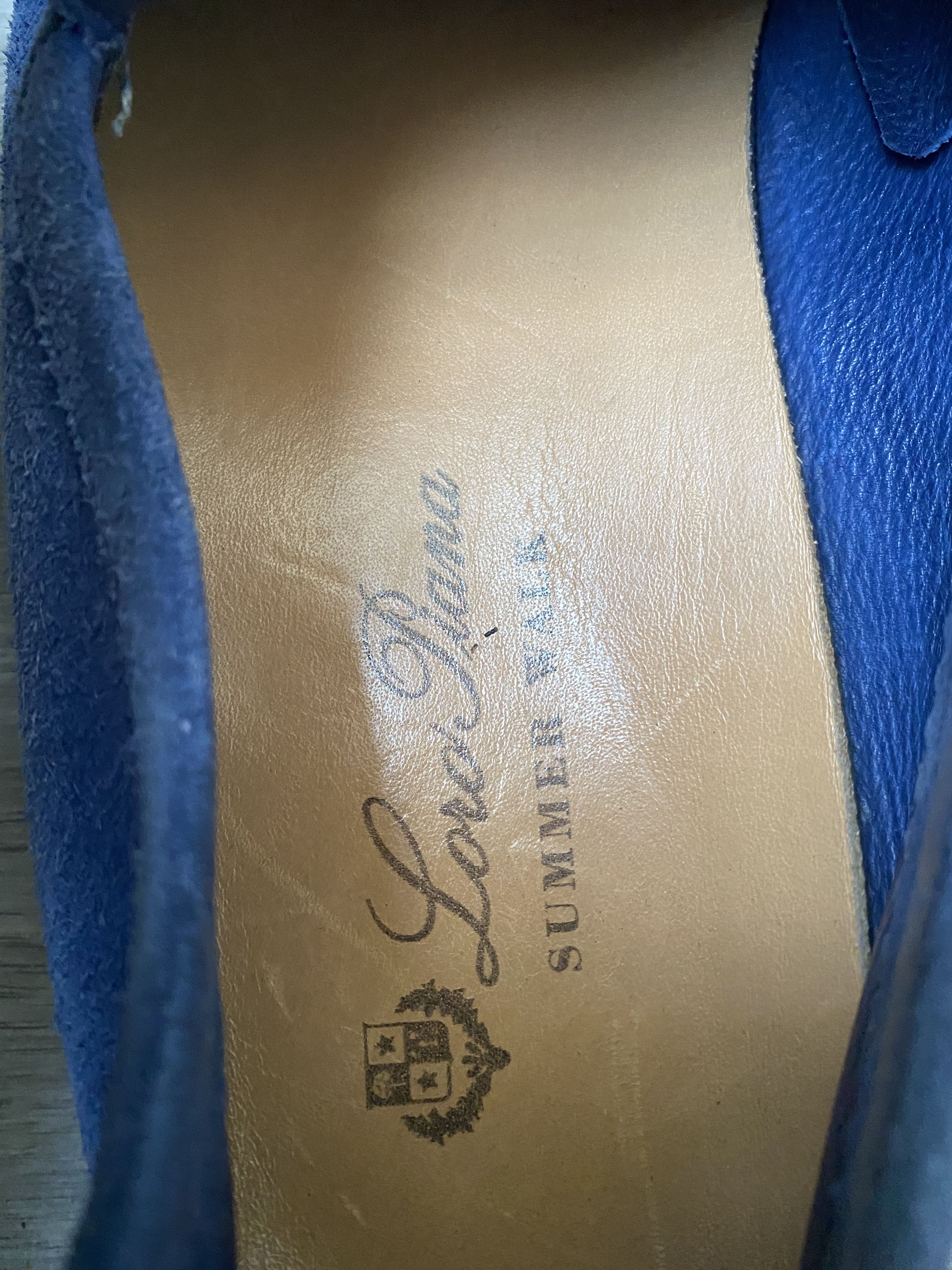 Loro Piana Loro piana summer walk blue suede slip on shoes sz 40 Size US 7 / EU 40 - 13 Thumbnail