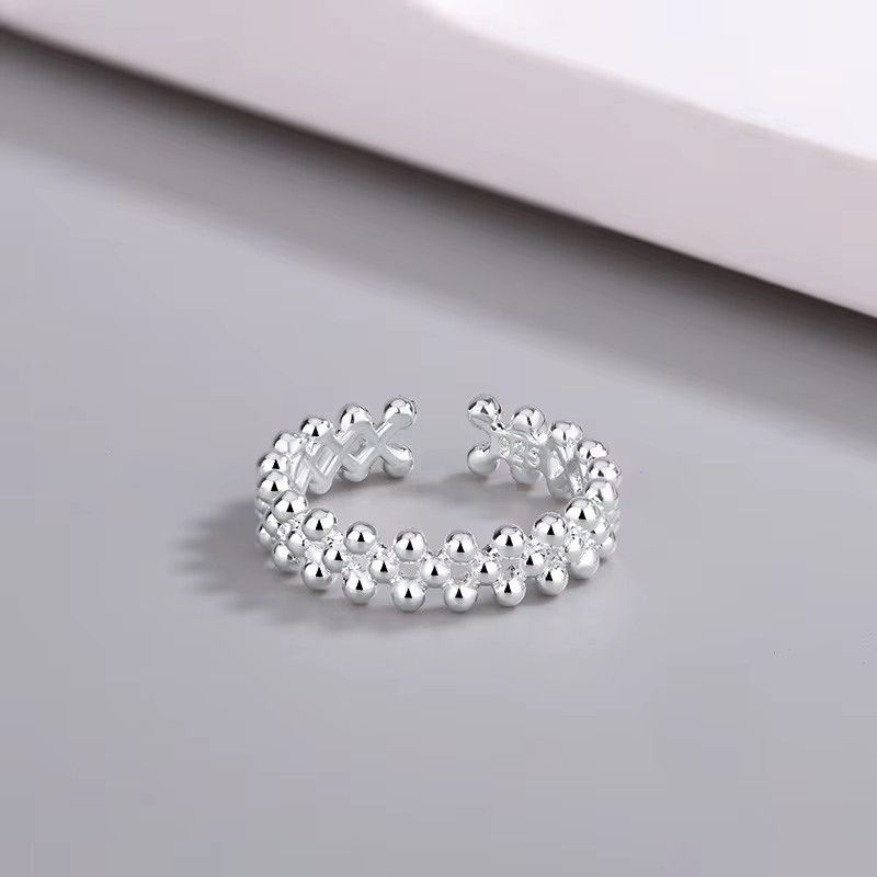 Jewelry Bilayer Ball Ring Size ONE SIZE - 3 Thumbnail