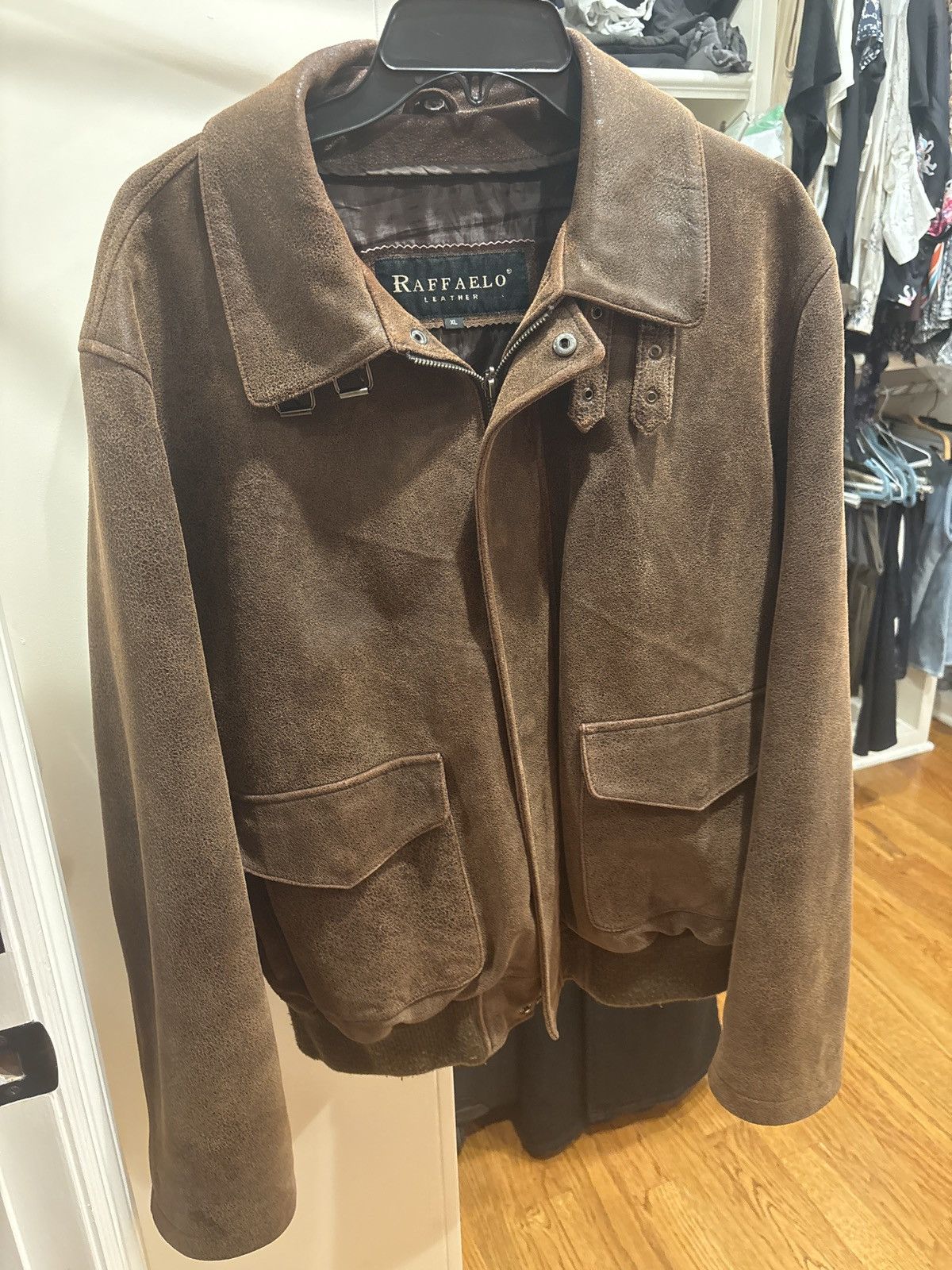Other Raffaelo Vintage Leather Jacket Size US XL / EU 56 / 4 - 1 Thumbnail