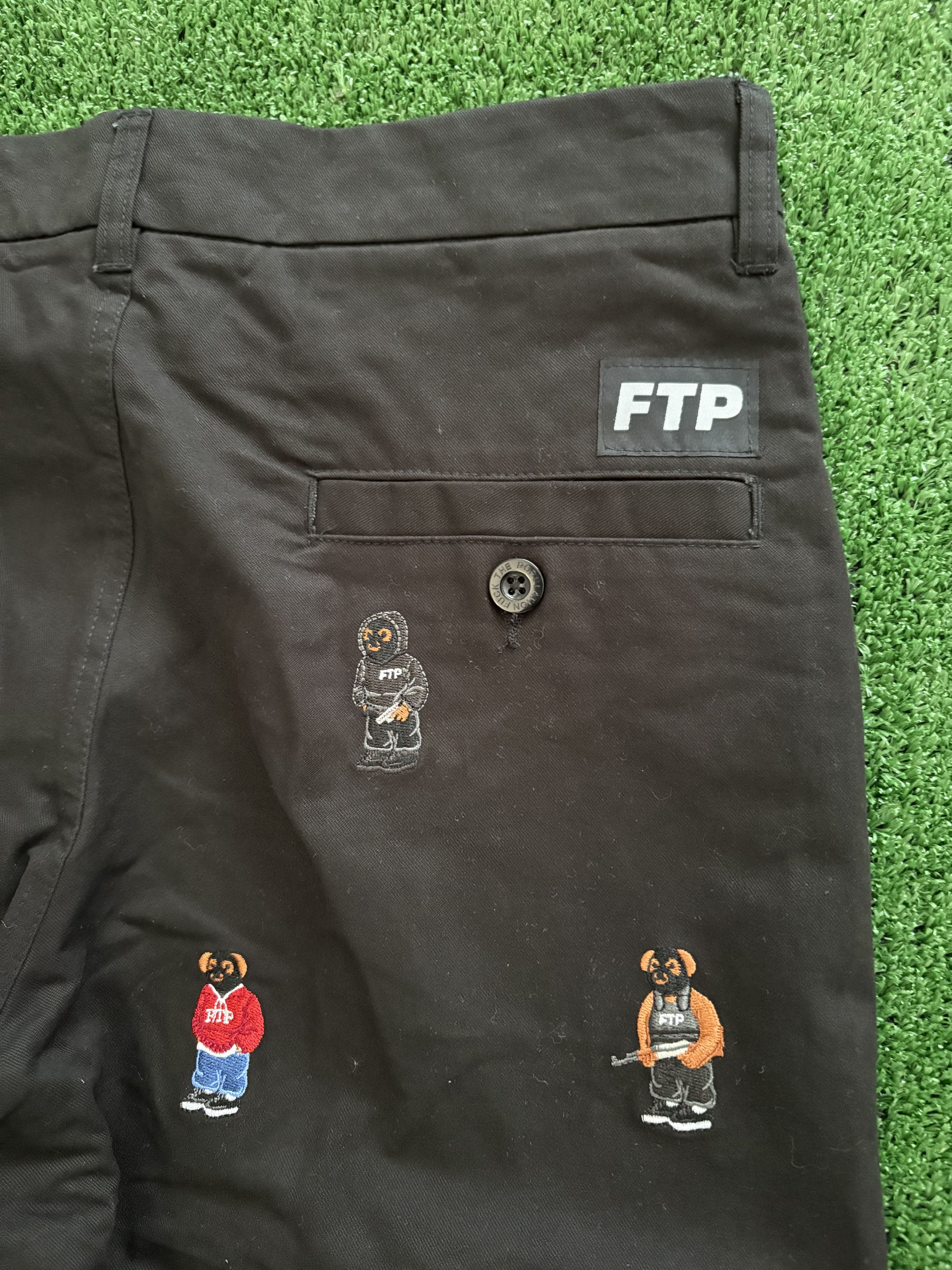 Fuck The Population FTP Bear Chino Pant Black Size US 32 / EU 48 - 8 Thumbnail