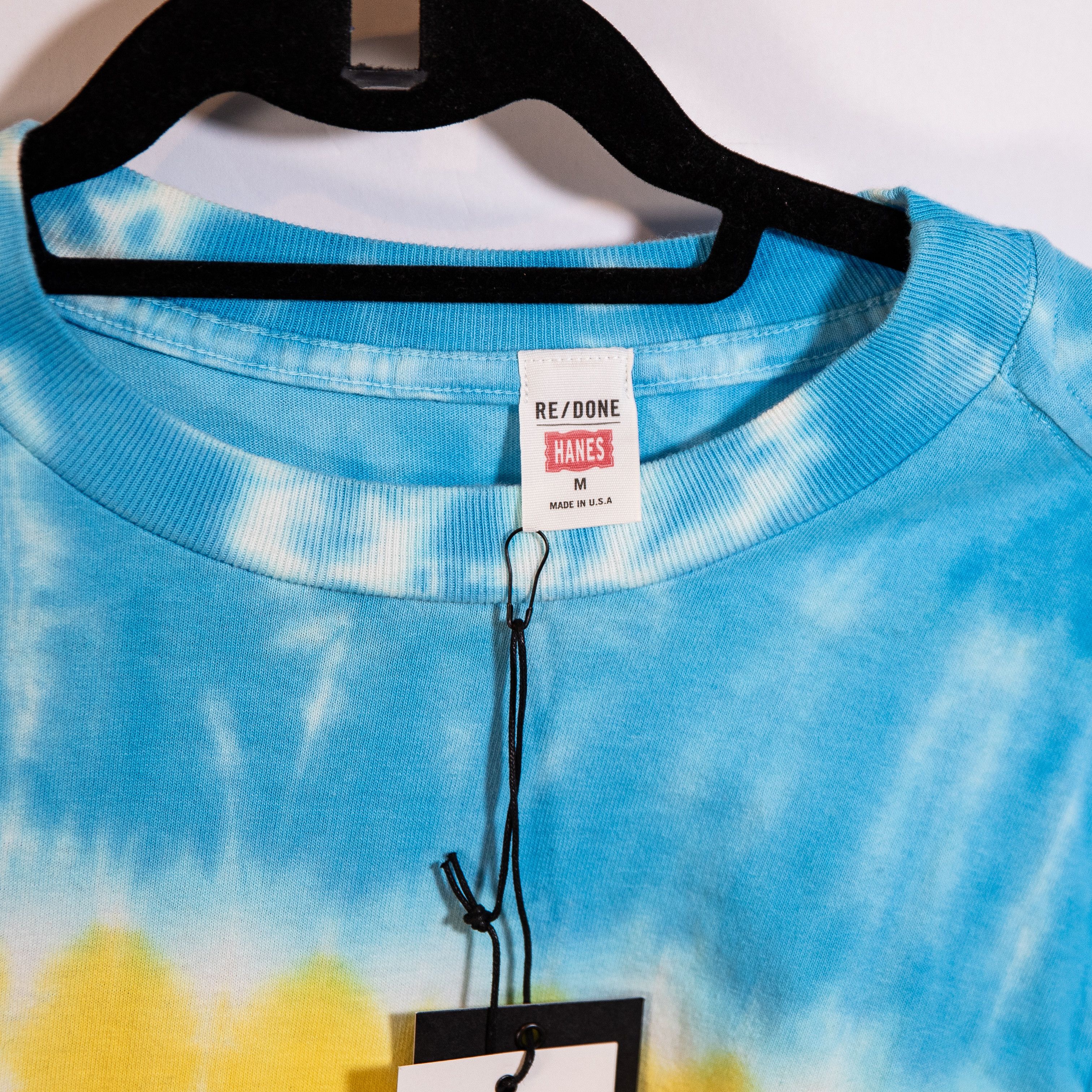 RE/DONE NEW Re/Done Hanes Sky Stripe Crew Neck Size M / US 6-8 / IT 42-44 - 2 Thumbnail