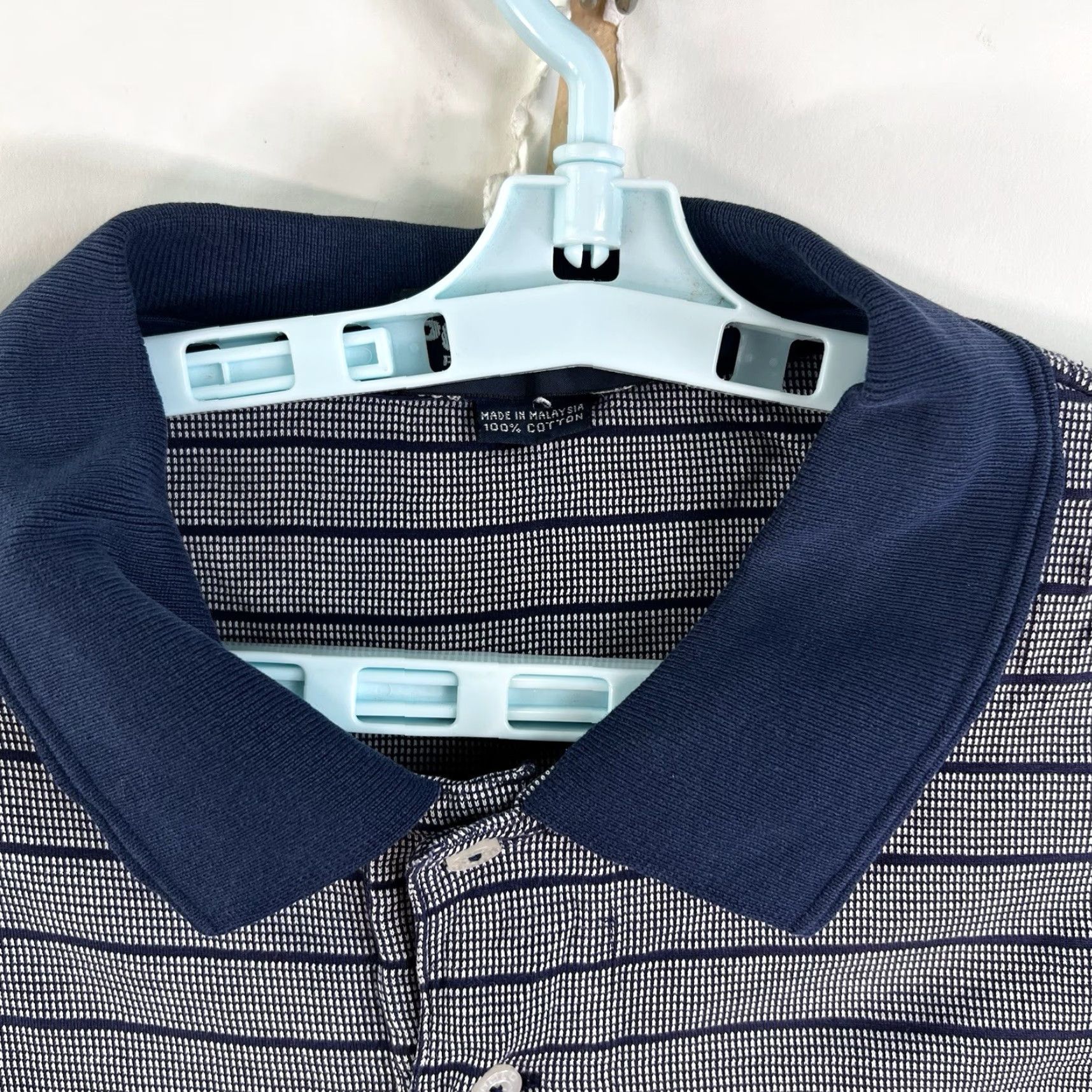 Ralph Lauren Ralph Lauren Polo Golf Shirt Mens XL Blue Striped Cotton Short Sleeve Size US XL / EU 56 / 4 - 3 Thumbnail