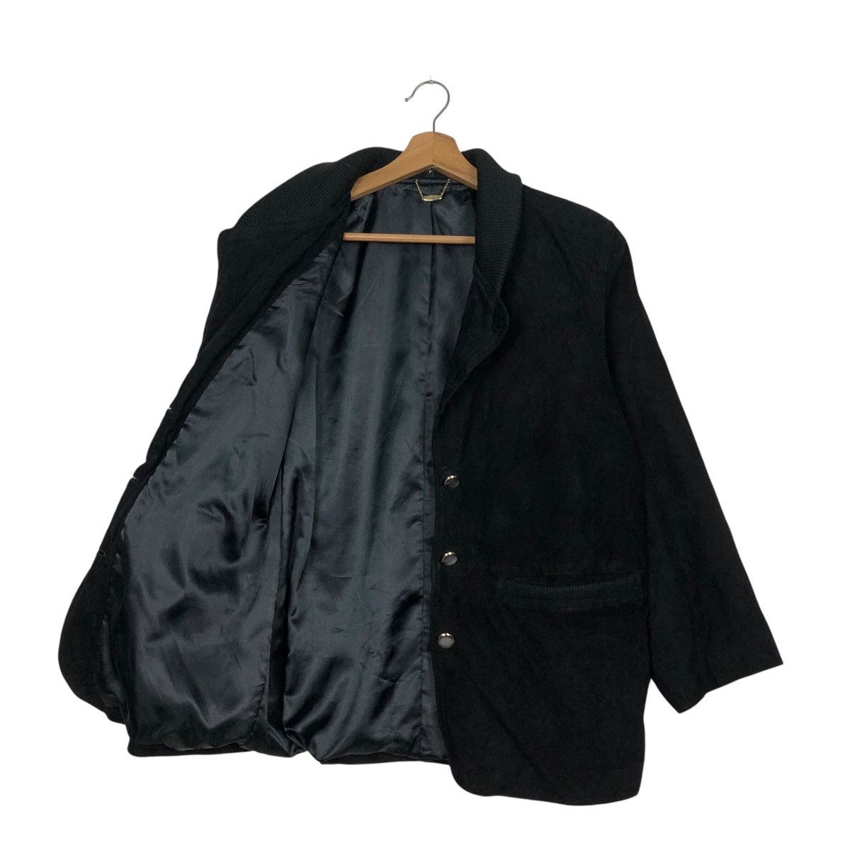 Japanese Brand 📌Rich Black Vintage Leather Jacket Prinzipal Issey Miyake Size US M / EU 48-50 / 2 - 12 Thumbnail