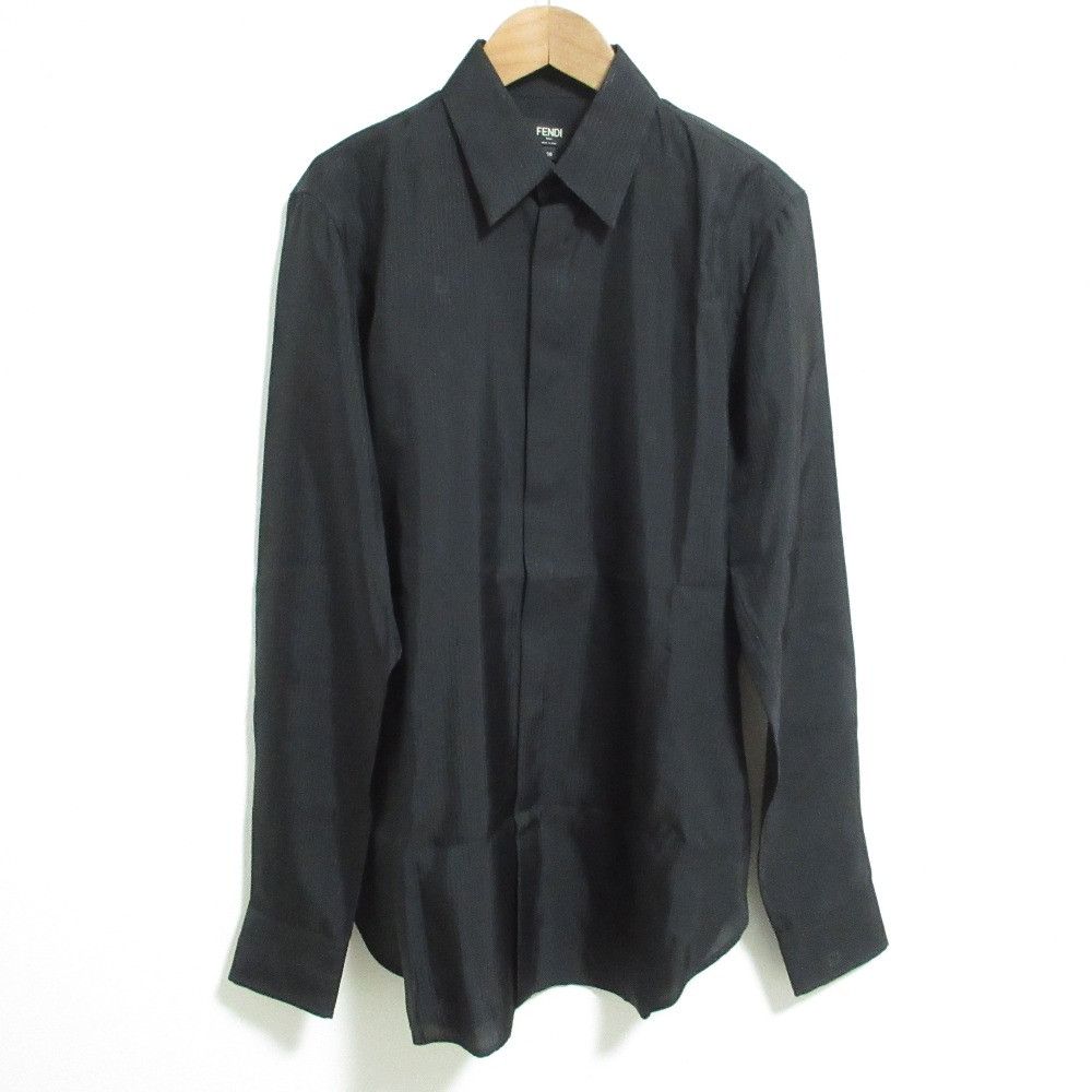 Fendi Fendi Fendi Shadow Stripe FF Pattern Shirt Textile Dress Shirt FS0585 DUTY FREE for USA Size ONE SIZE - 1 Thumbnail