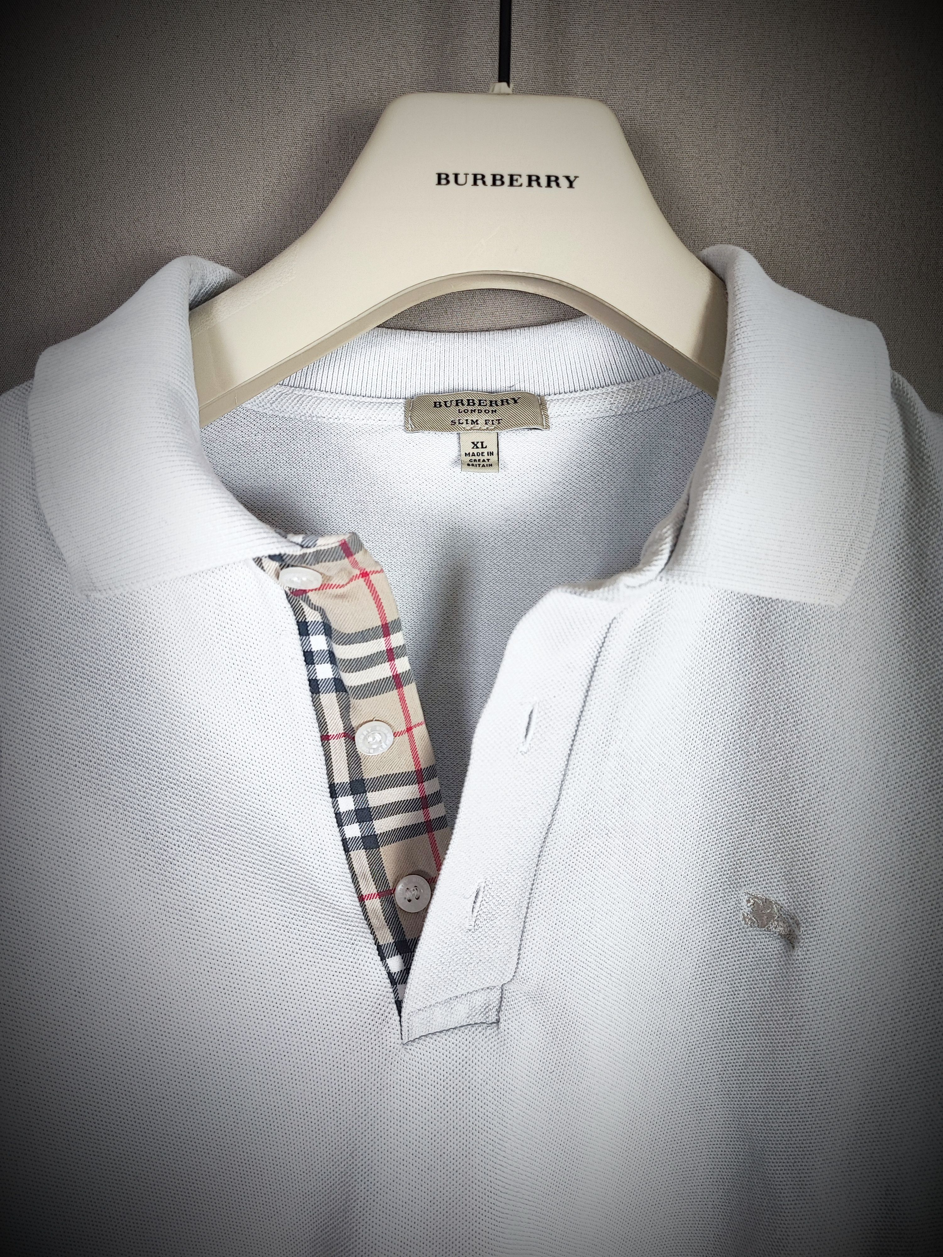 Burberry 🔥 Burberry Polo size XL White 🔥 Size US XL / EU 56 / 4 - 1 Thumbnail