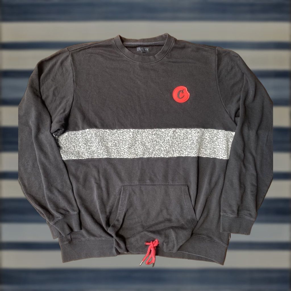 Vintage Cookies Barcode Crewneck Sweatshirt 3XL Black Pockets Streetwear Shirt Men Pullover All Seasons Graphic Print Logo Sweatshirt Cookies 3XL Mens Black Size US XXL / EU 58 / 5 - 1 Thumbnail