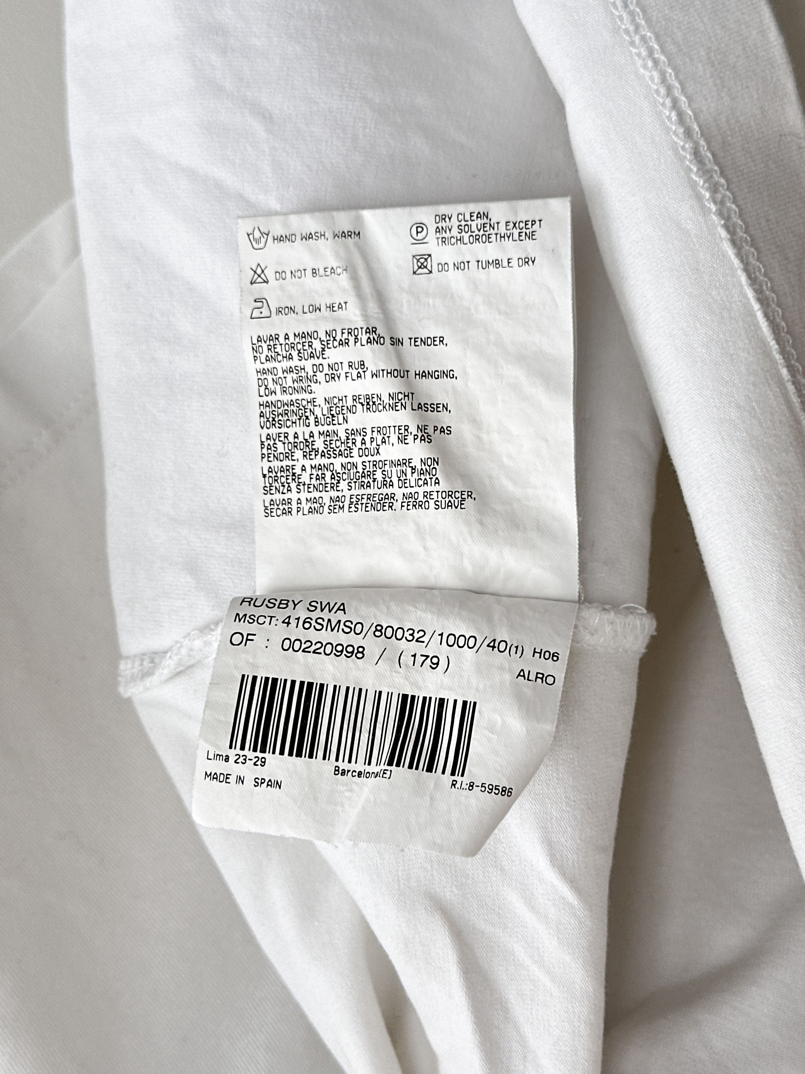 Burberry Burberry White Tee Shirt Size S / US 4 / IT 40 - 5 Thumbnail