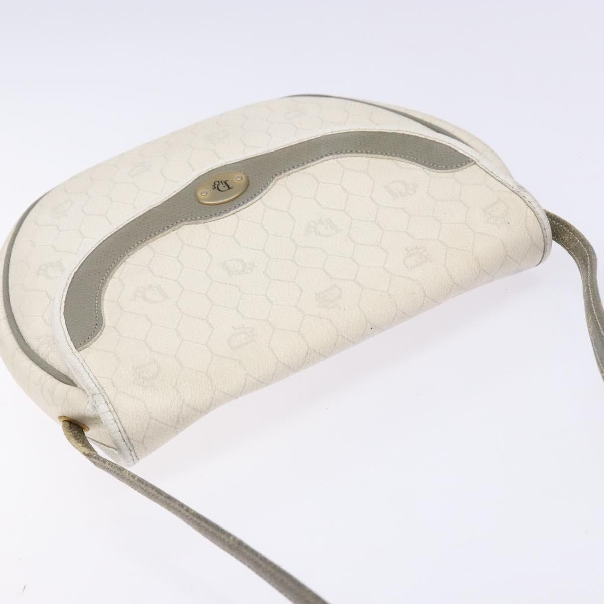 Dior DIOR Honeycomb Canvas Shoulder Bag Pvc White Gold Size ONE SIZE - 7 Thumbnail