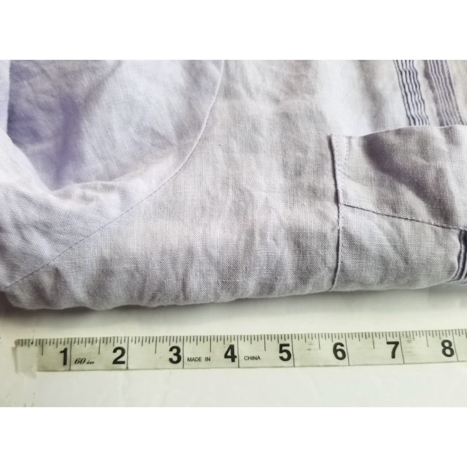 Vintage My Cuban Store 100% Linen Long Sleeve Button Up Guayabera Shirt Large Purple Mens Wedding Casual Size US L / EU 52-54 / 3 - 3 Thumbnail