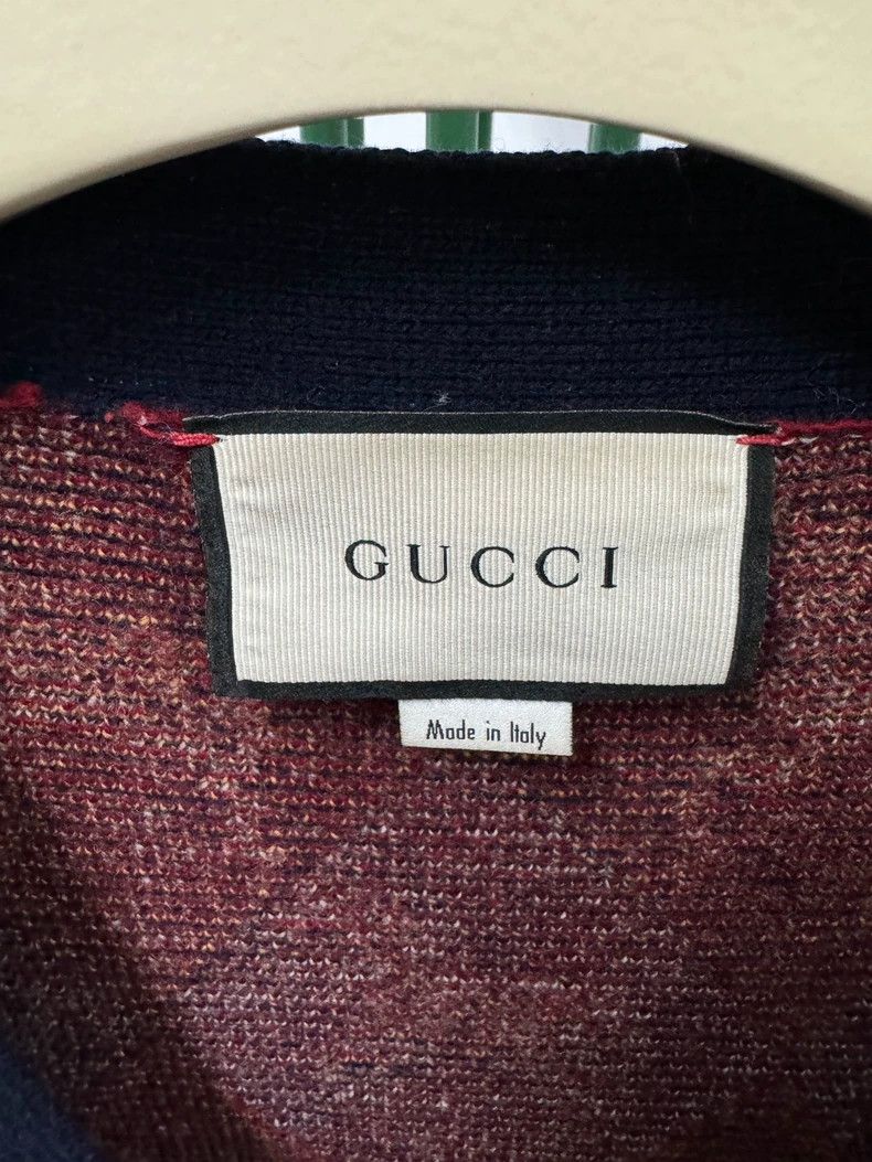 Gucci Gucci Little Pony Diamond Wool Knitted Cardigan coat Size S / US 4 / IT 40 - 3 Thumbnail