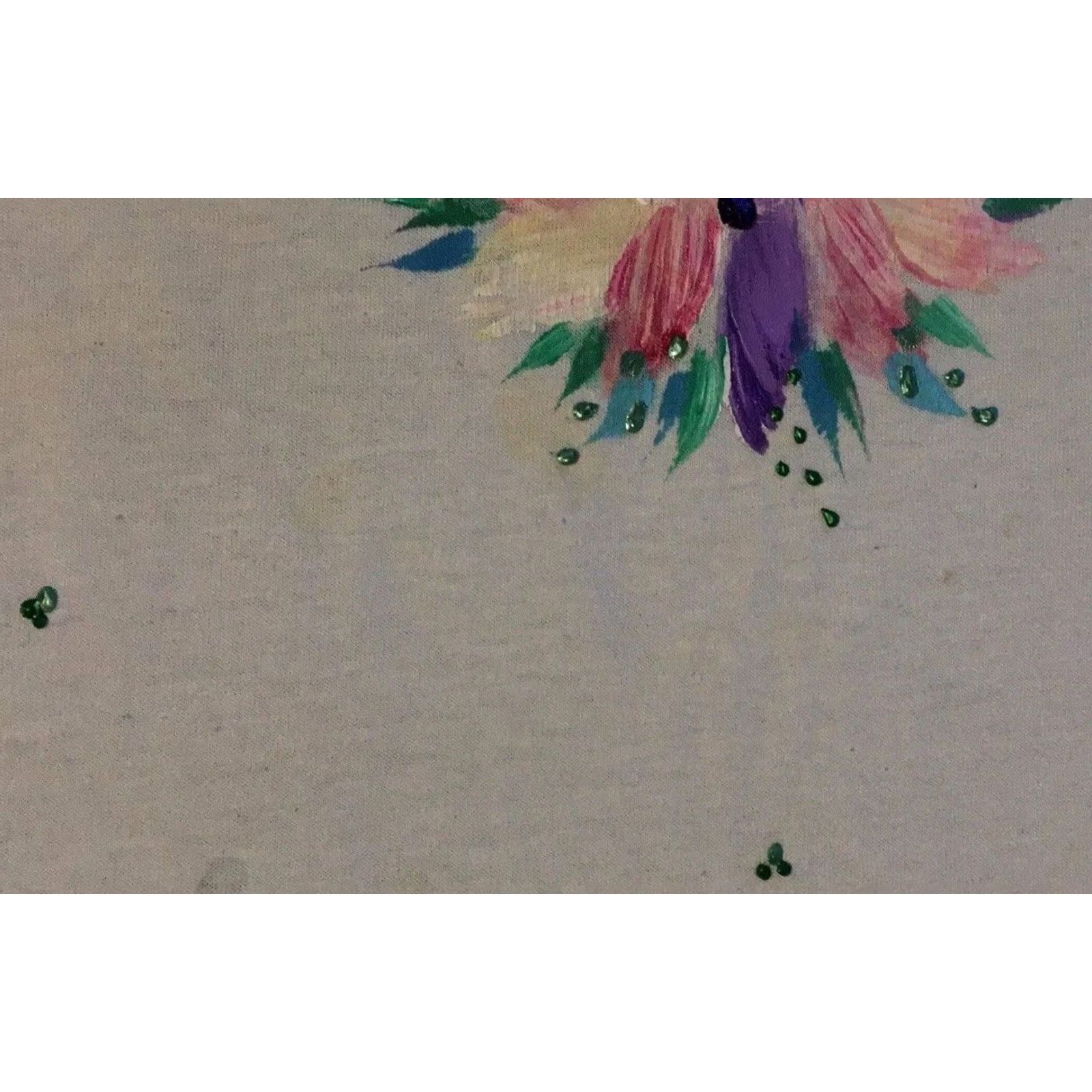 Vintage VINTAGE 90s Flower Art Faded Polo Shirt M USA White Heart Short Sleeve T-Shirt Men"} Size US M / EU 48-50 / 2 - 6 Thumbnail