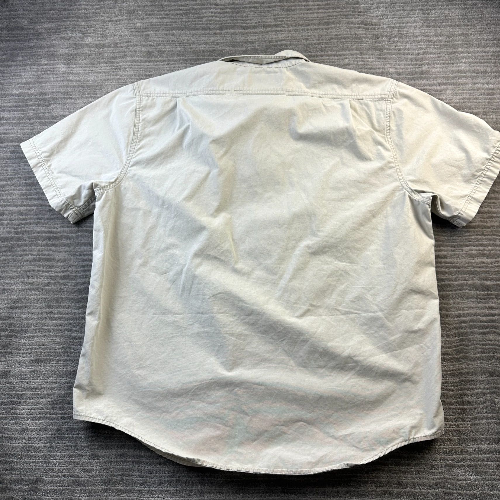 Polo Ralph Lauren VINTAGE CC Filson Shirt Mens Large Beige Tan Safari Utility Outdoors Size US XXL / EU 58 / 5 - 2 Thumbnail