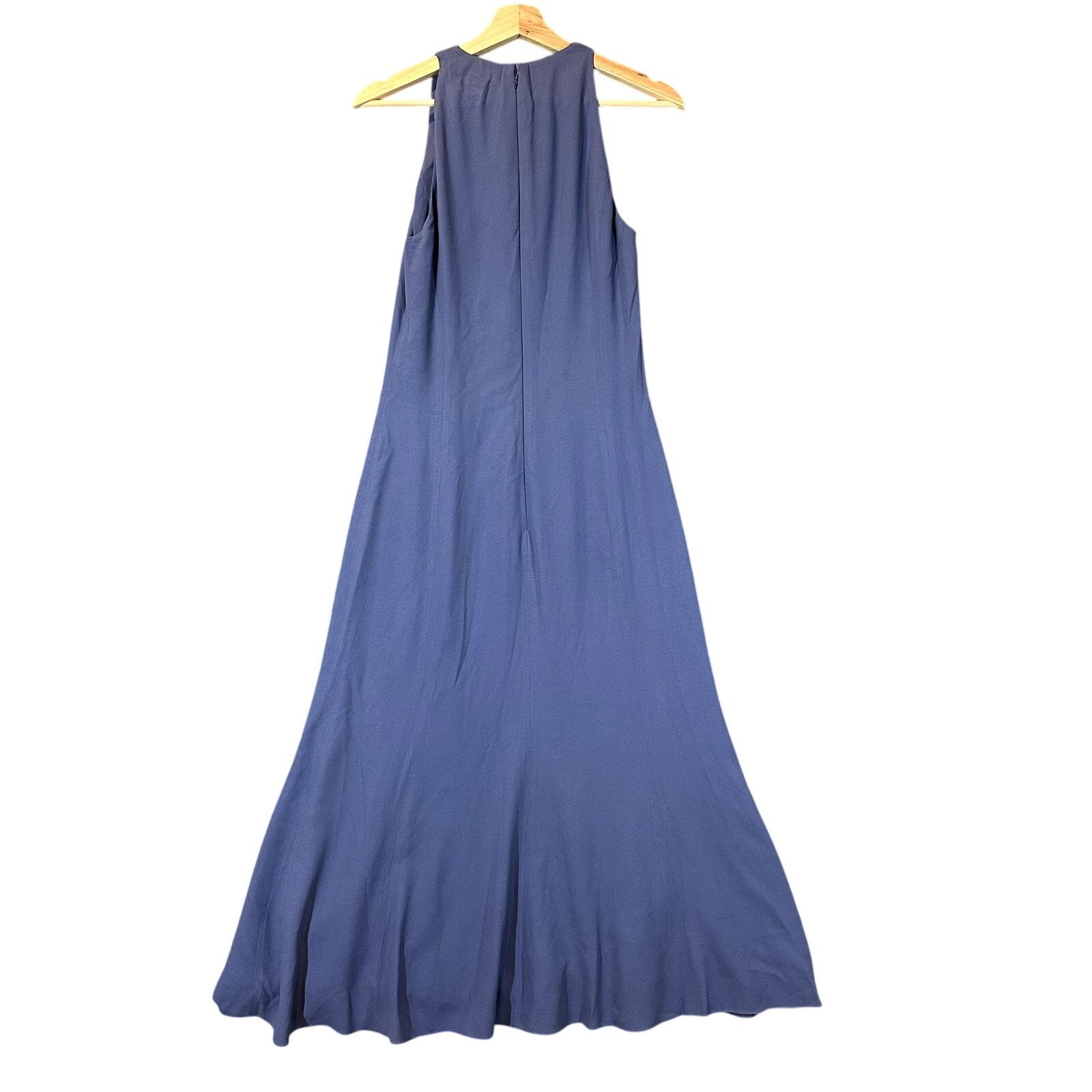 Ralph Lauren Purple Label Ralph Lauren Collection Purple Label 6 S Blue Crepe Dress Size M / US 6-8 / IT 42-44 - 4 Thumbnail