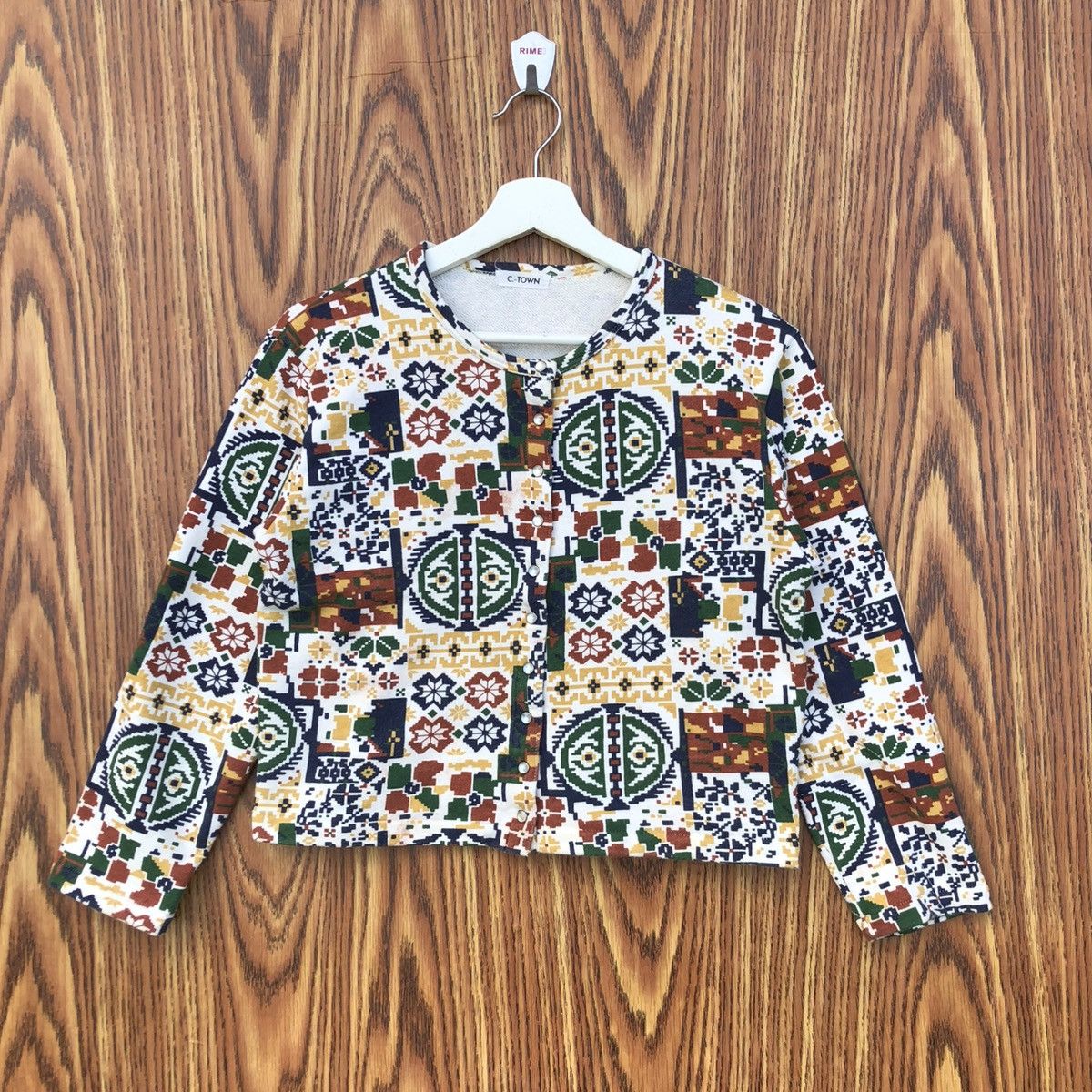 Vintage Vintage Cardigan Button up Design Like Agnes B Jacket Size S / US 4 / IT 40 - 2 Thumbnail