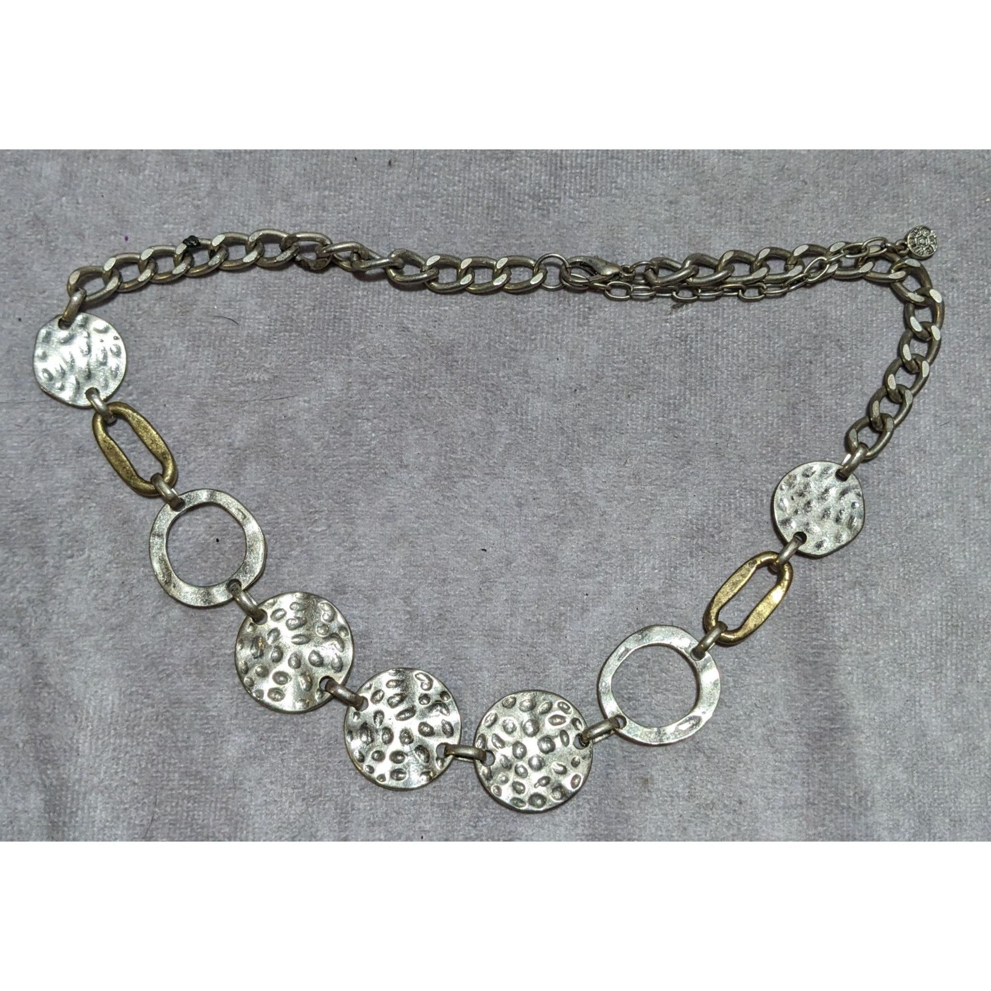 Other Ruby Rd. Brutalist Hammered Disc Necklace Size ONE SIZE - 7 Thumbnail