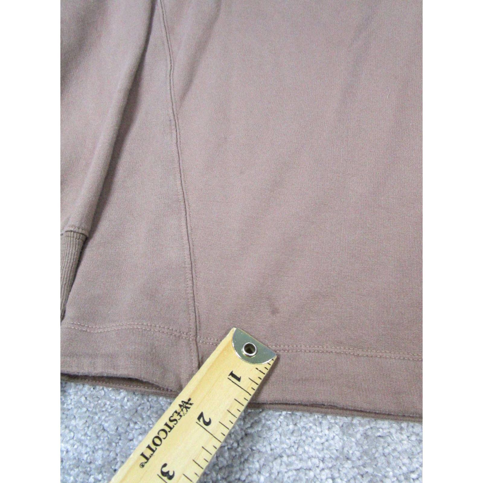 Athleta Athleta Sweater Womens XS Brown Pullover V-Neck Long Sleeve Knit Pullover, Regular Fit, Tencel, Solid, Preowned Womens Mens? No, keep Women. Size XS / US 0-2 / IT 36-38 - 3 Thumbnail