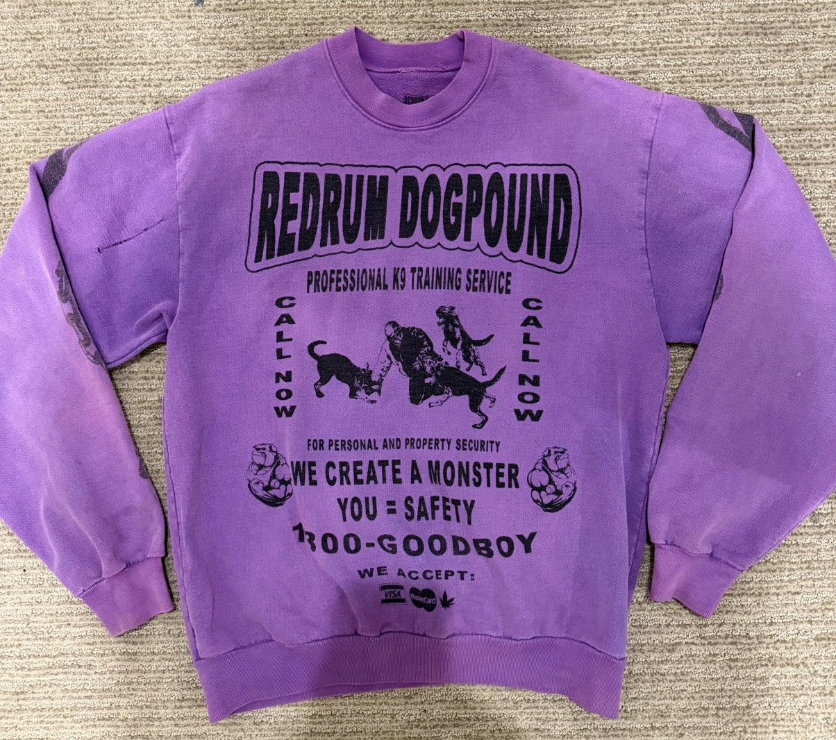Redrum Dogpound Purple Redrum Dog Pound heavyweight crewneck Size US L / EU 52-54 / 3 - 1 Thumbnail