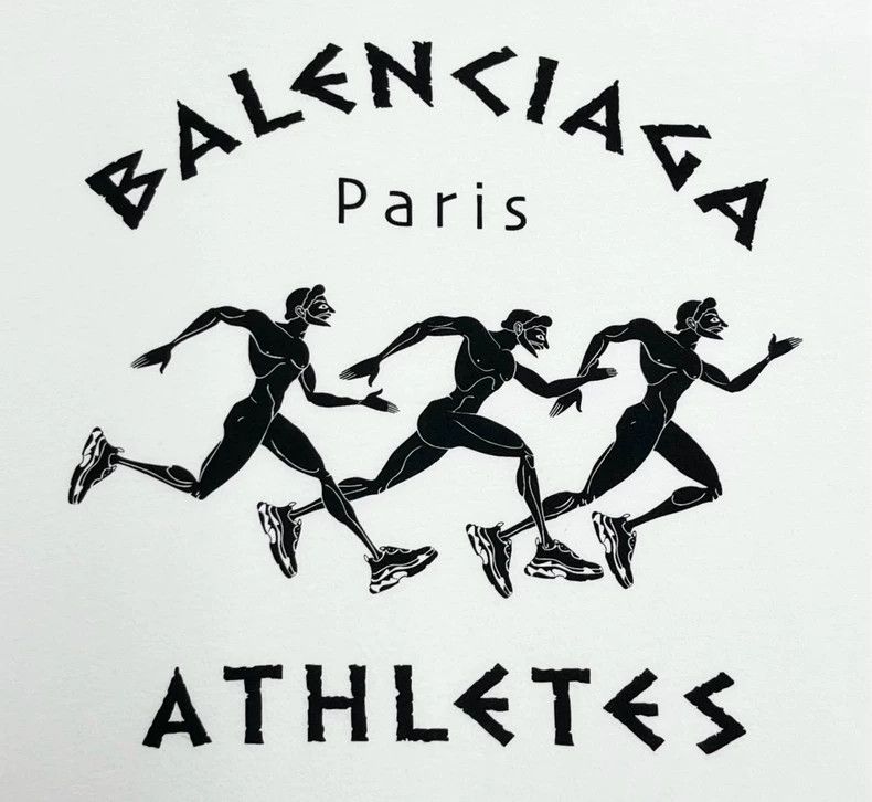 Balenciaga Balenciaga White Marathon Running Pattern Letter Logo Dest Size US L / EU 52-54 / 3 - 4 Thumbnail
