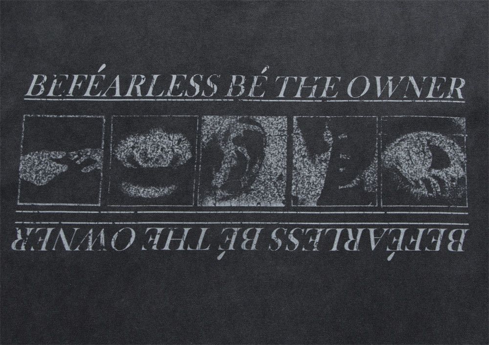 Japanese Brand × Vintage Men's distressed washed cotton T-shirt with pattern letters Size US M / EU 48-50 / 2 - 4 Thumbnail