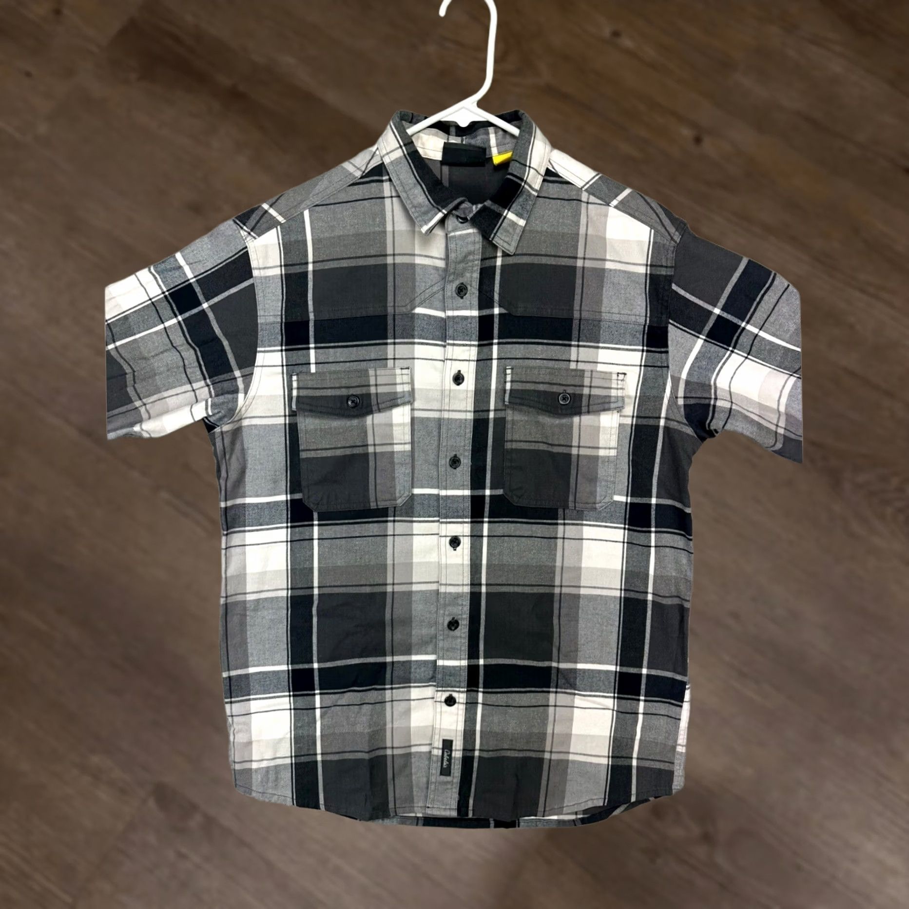 Vintage Cabelas Shirt Adult Medium Black White Plaid Flannel Button-Up Long Sleeve Mens Size US M / EU 48-50 / 2 - 1 Thumbnail