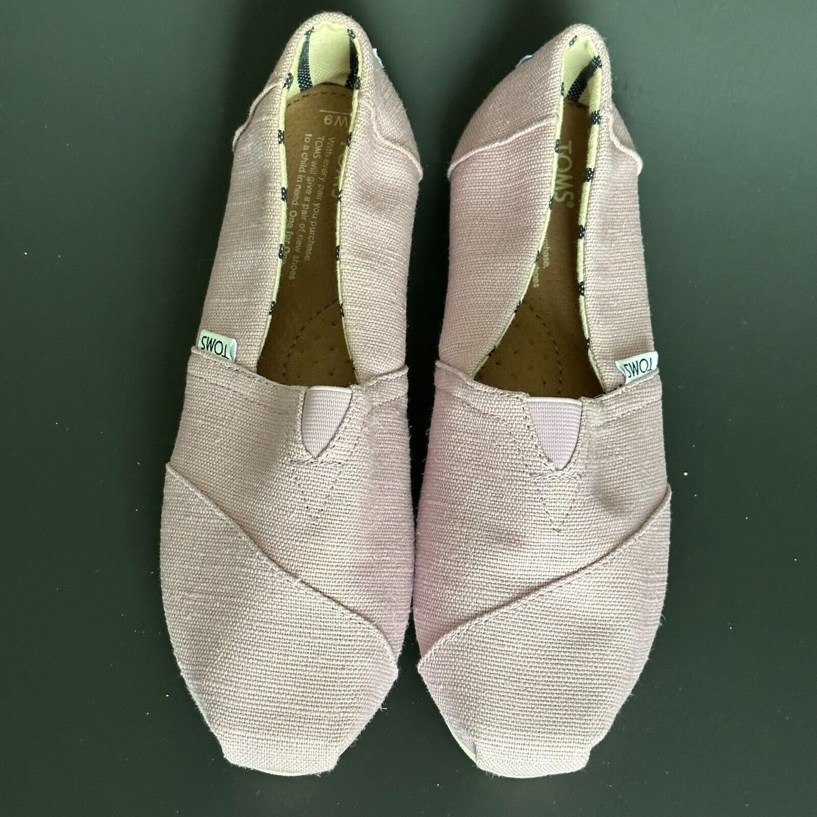 Toms TOMS Shoes Slip On, Light Purple Womens Size 6M Boat Shoe Size US 9 / IT 39 - 9 Thumbnail