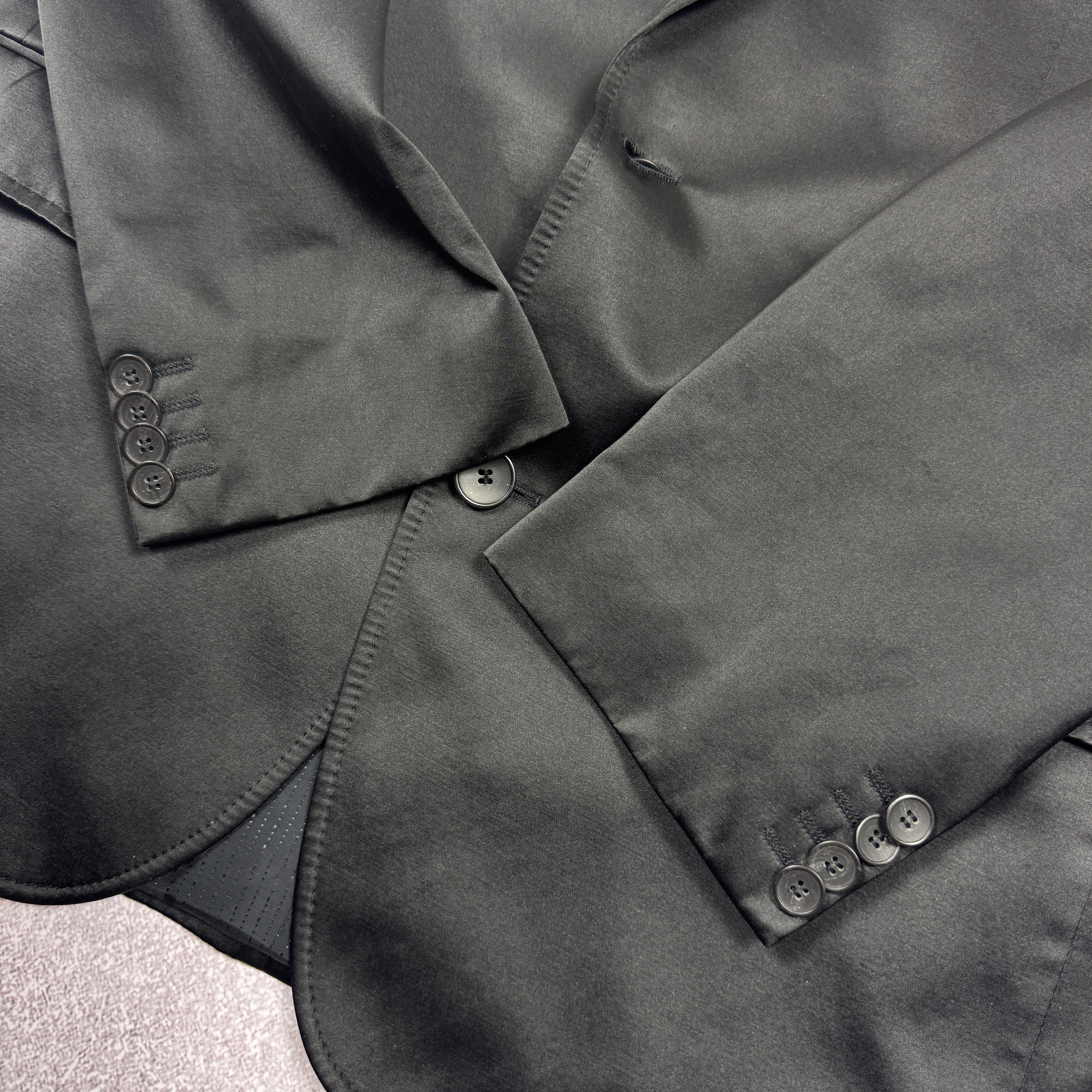 Hugo Boss Men`s HUGO BOSS Alko/Heise Black Shiny Slim Fit Suit Size 50 Size 40R - 9 Thumbnail