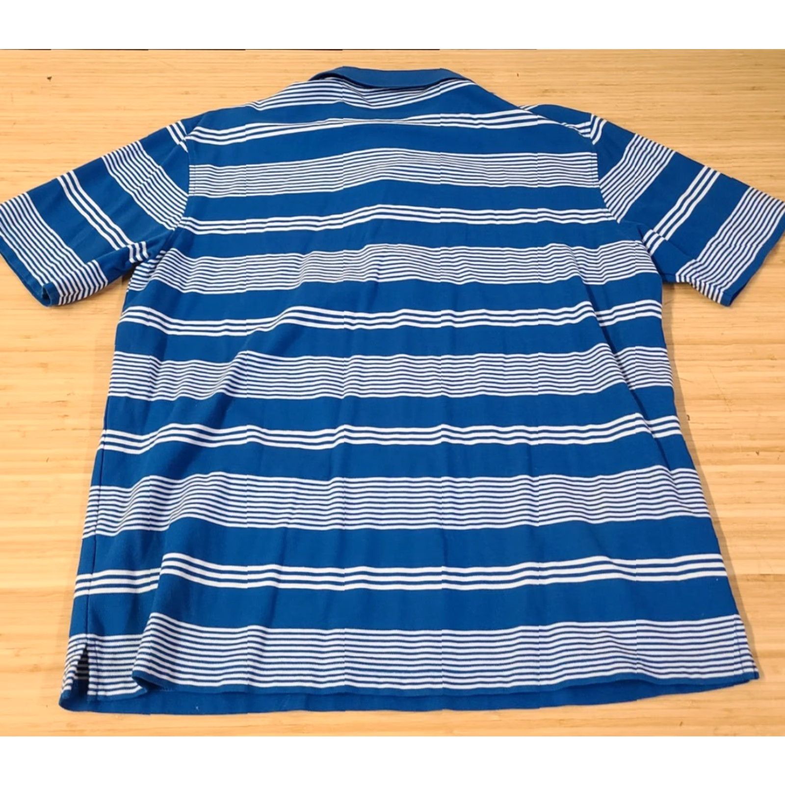 Vintage Masters Collection Polo Shirt Striped Augusta Blue L Men Size US L / EU 52-54 / 3 - 5 Thumbnail