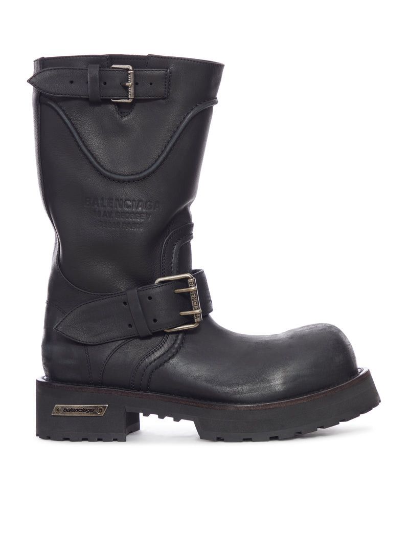 Balenciaga VENOM WORN-OUT LEATHER BOOTS Size US 7 / EU 40 - 1 Thumbnail
