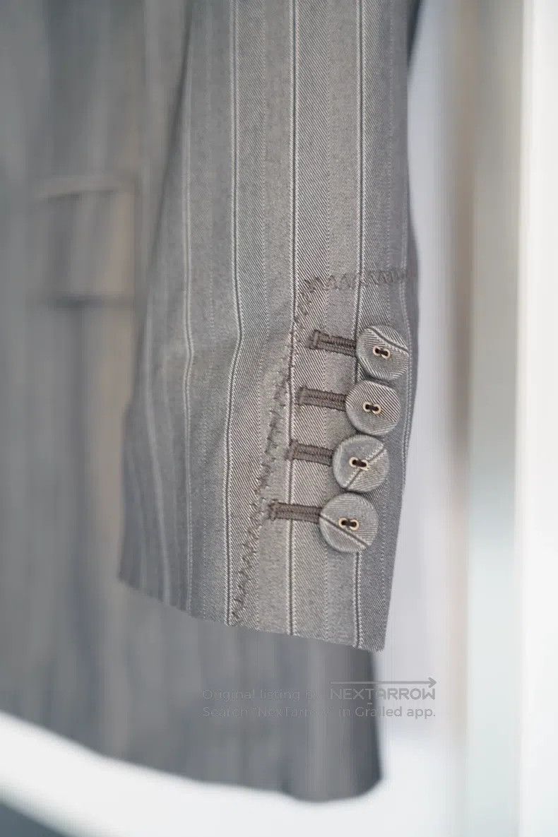 Jean Paul Gaultier Jean Paul Gaultier Striped Gray Stripe Fabric Suit Size US M / EU 48-50 / 2 - 5 Thumbnail