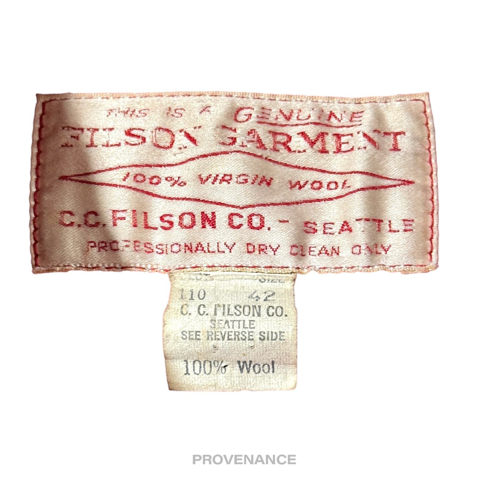 Filson 🔴 Filson Mackinaw Wool Cruiser Jacket - Scarlet Red 42 M Size US M / EU 48-50 / 2 - 11 Thumbnail