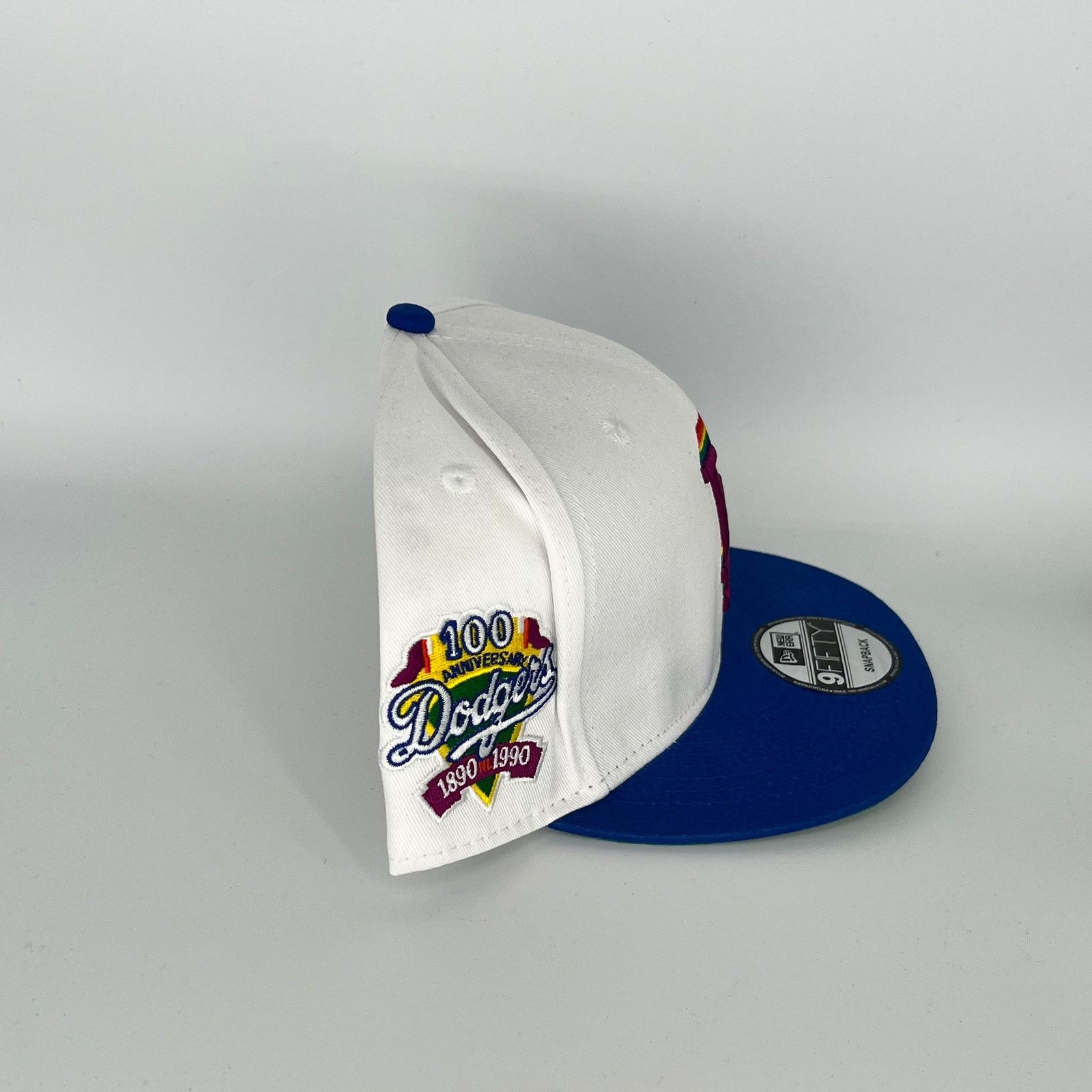 New Era White Blue Los Angeles Dodgers 100th Anniversary New Era MLB Size ONE SIZE - 3 Thumbnail
