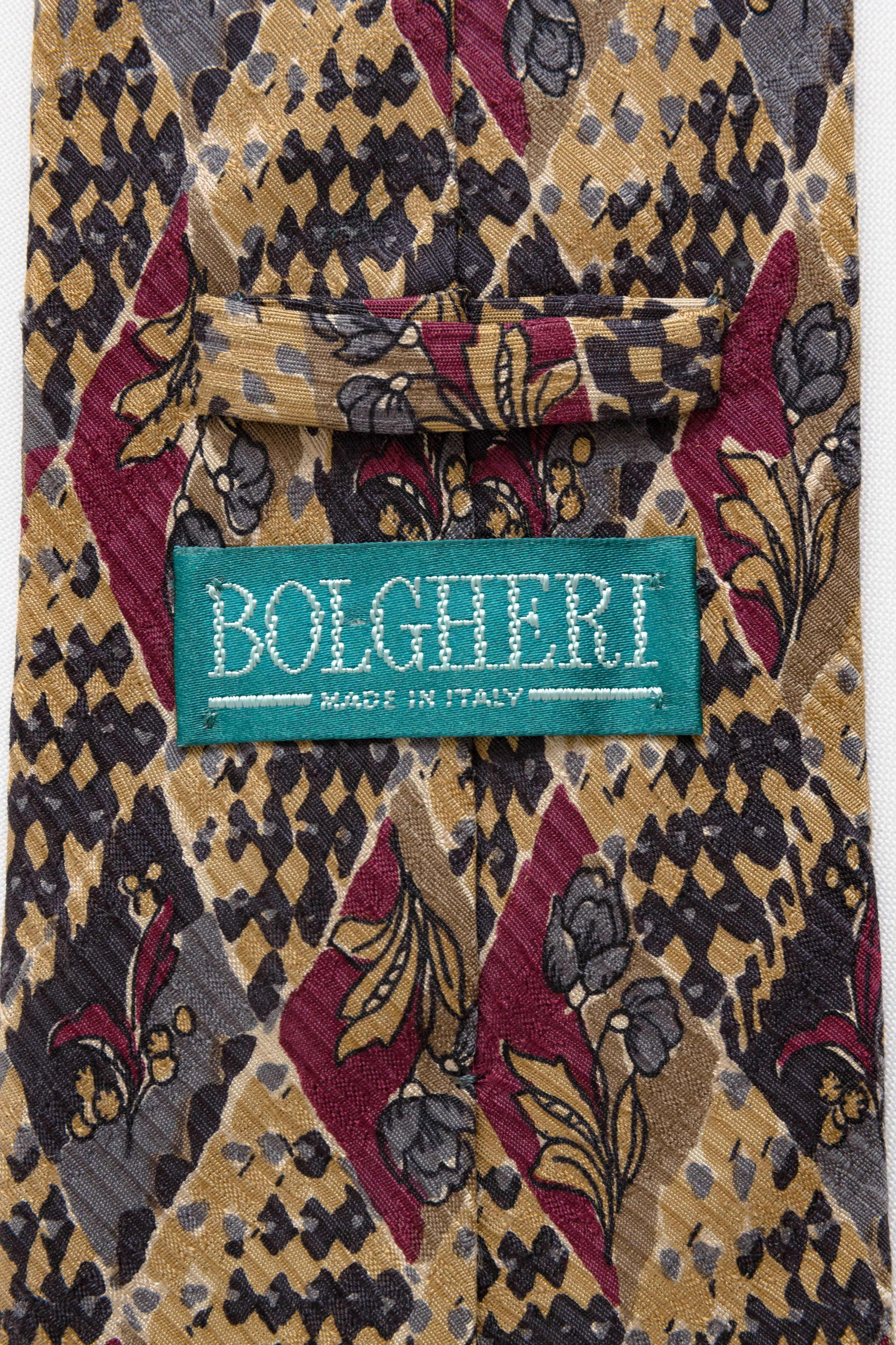 Boglioli Bolgheri made in Italy Tie abstract pattern silk necktie 020 Size ONE SIZE - 6 Thumbnail